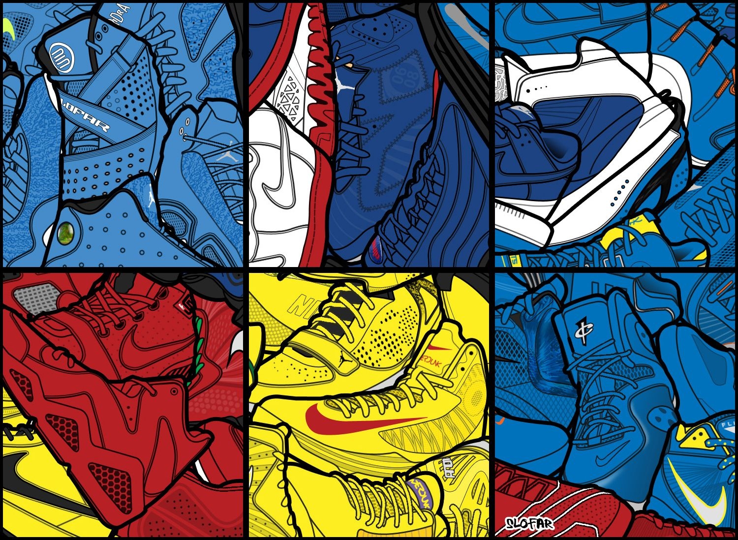 1500x1100 Sneaker Collage Wallpaper Free Sneaker Collage Background, Desktop