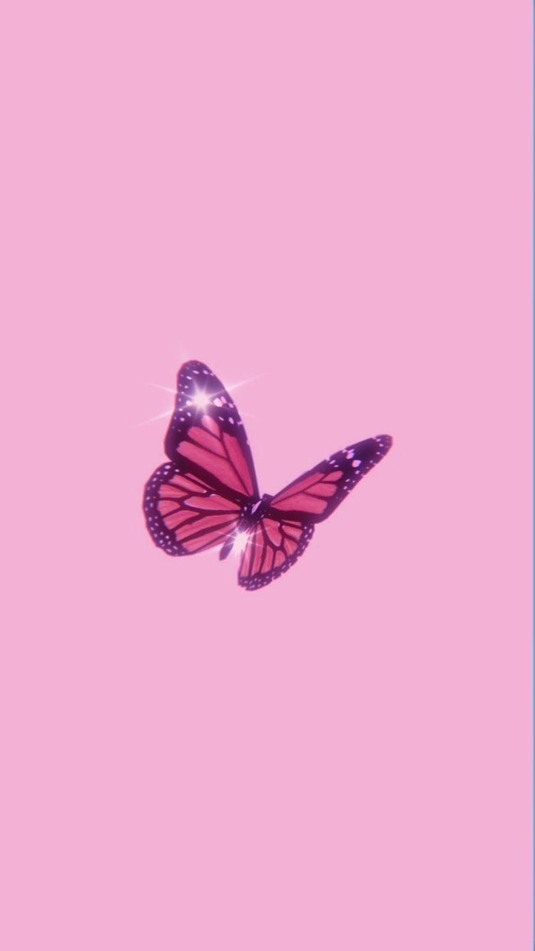 750x1340 Dazzling butterfly. Pink wallpaper.com, Phone