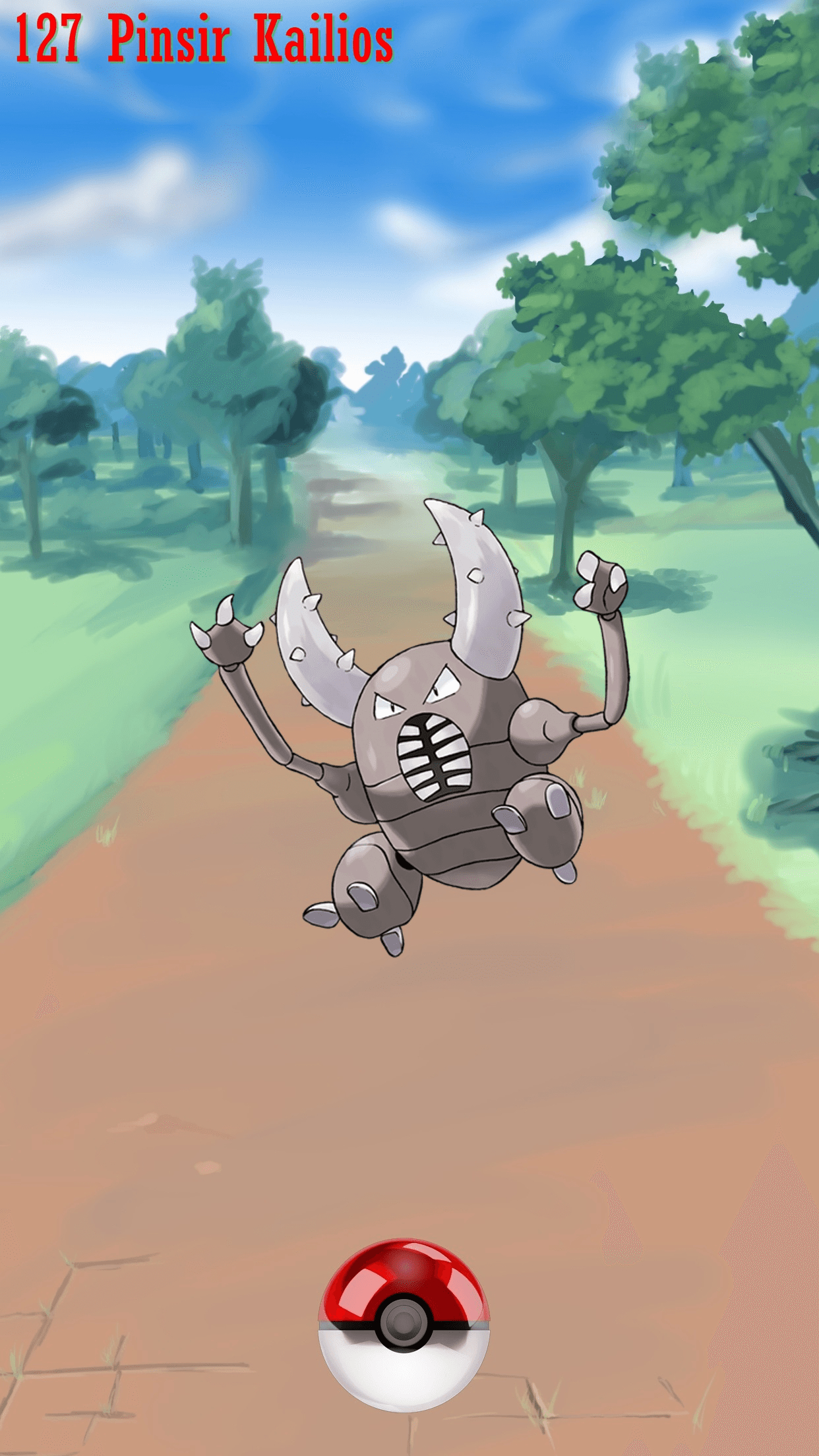 1250x2210 Street Pokeball Pinsir Kailios, Phone