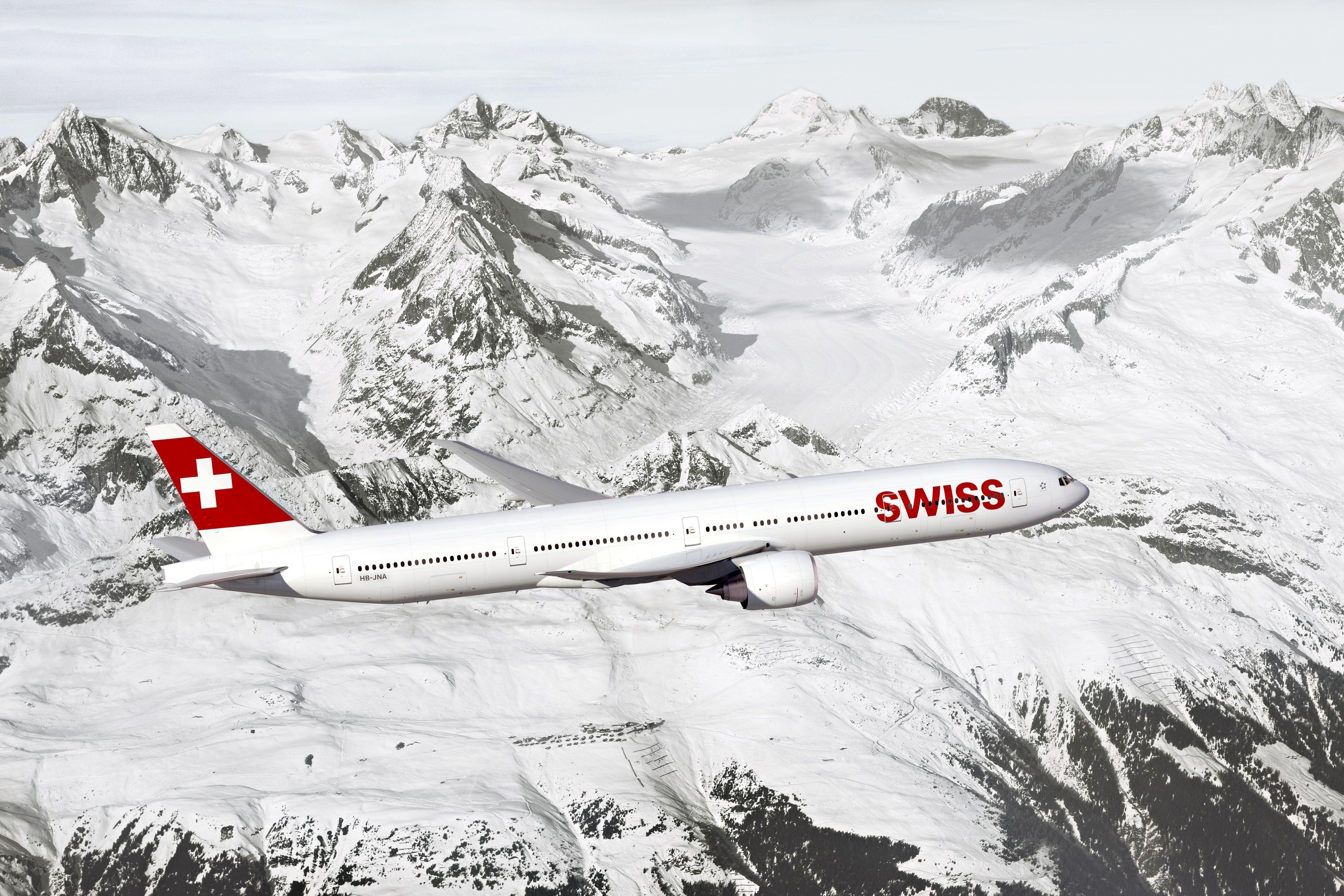 4250x2840 Wallpaper Swiss, Boeing, Boeing Boeing 777 300ER, Flight, Desktop