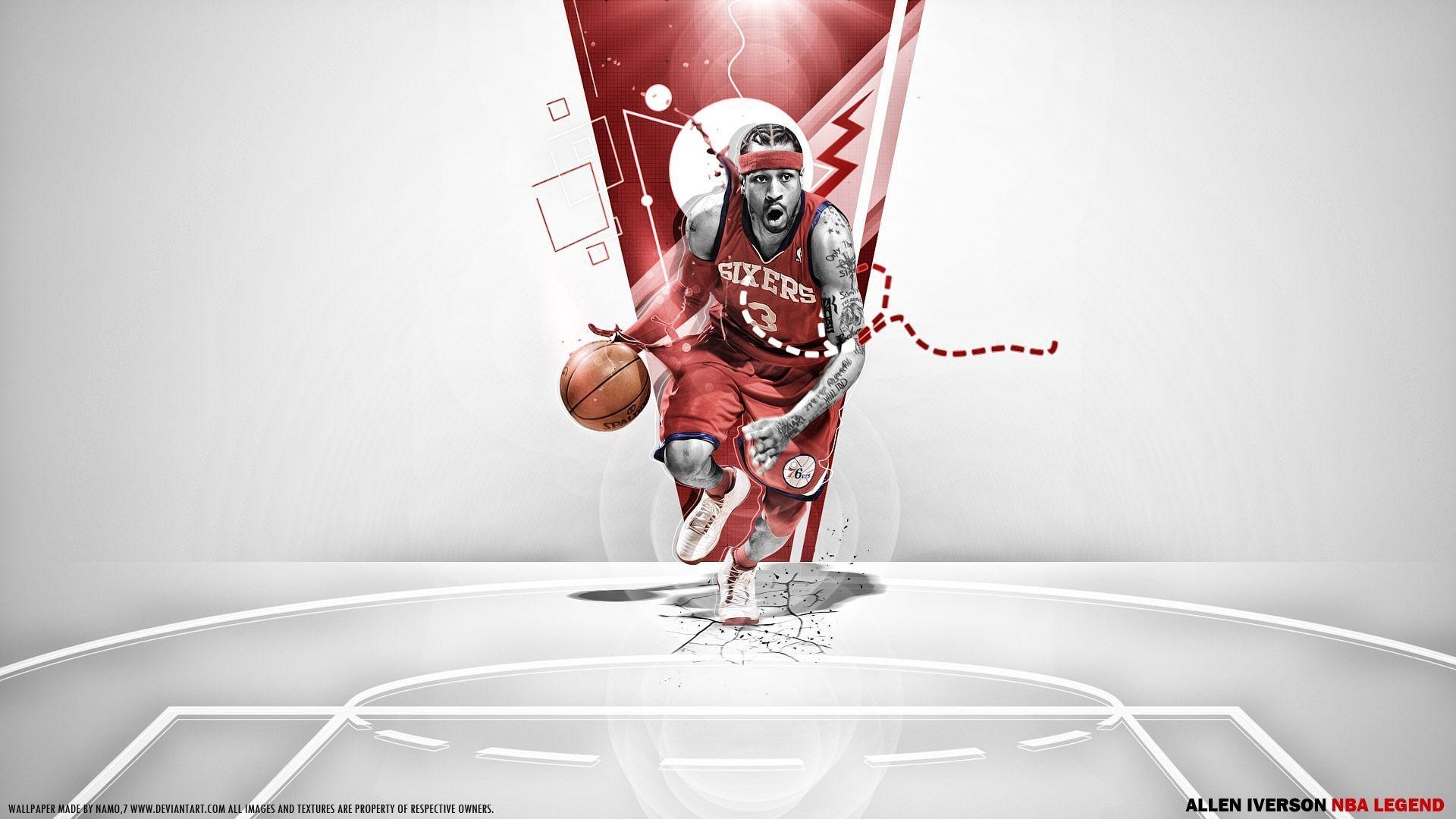 1920x1080 Allen Iverson Wallpaper. Basketball Wallpaper at, Desktop