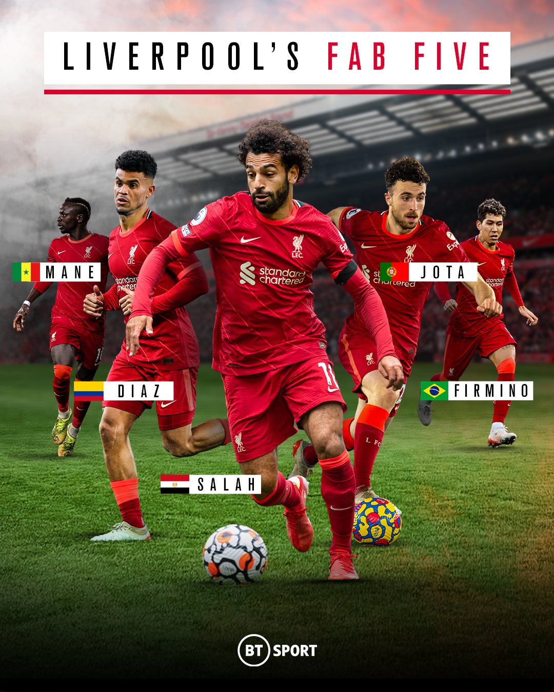 1080x1350 Football on BT Sport Diaz adds even more firepower to Liverpool's attacking options, Phone