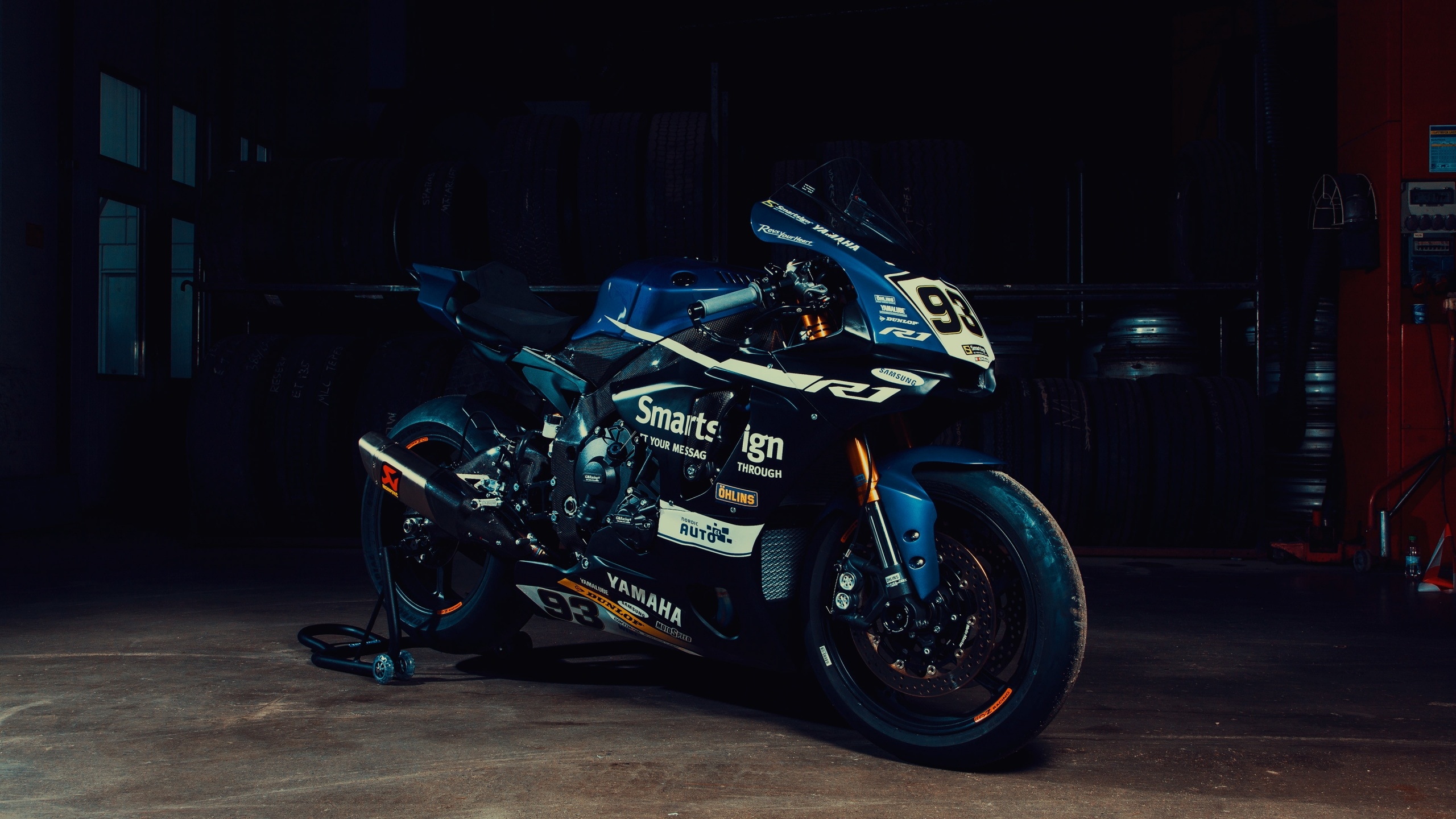 2560x1440 Wallpaper 4k Fredrik Ericsson Yamaha R1 Front View 4k Wallpaper, Desktop