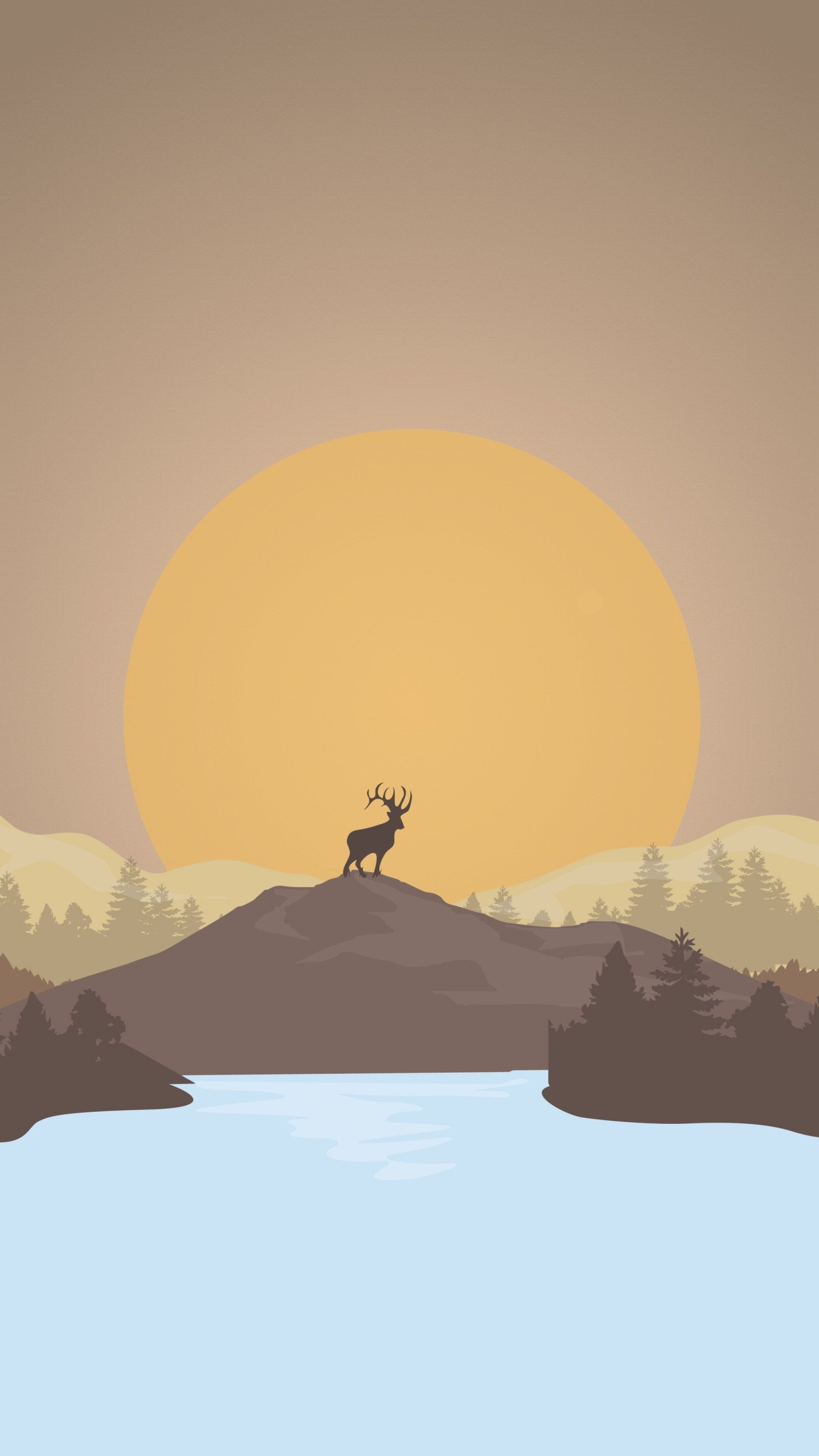 1620x2880 20++ Minimalist Illustration Minimalist Winter iPhone Wallpaper, Phone