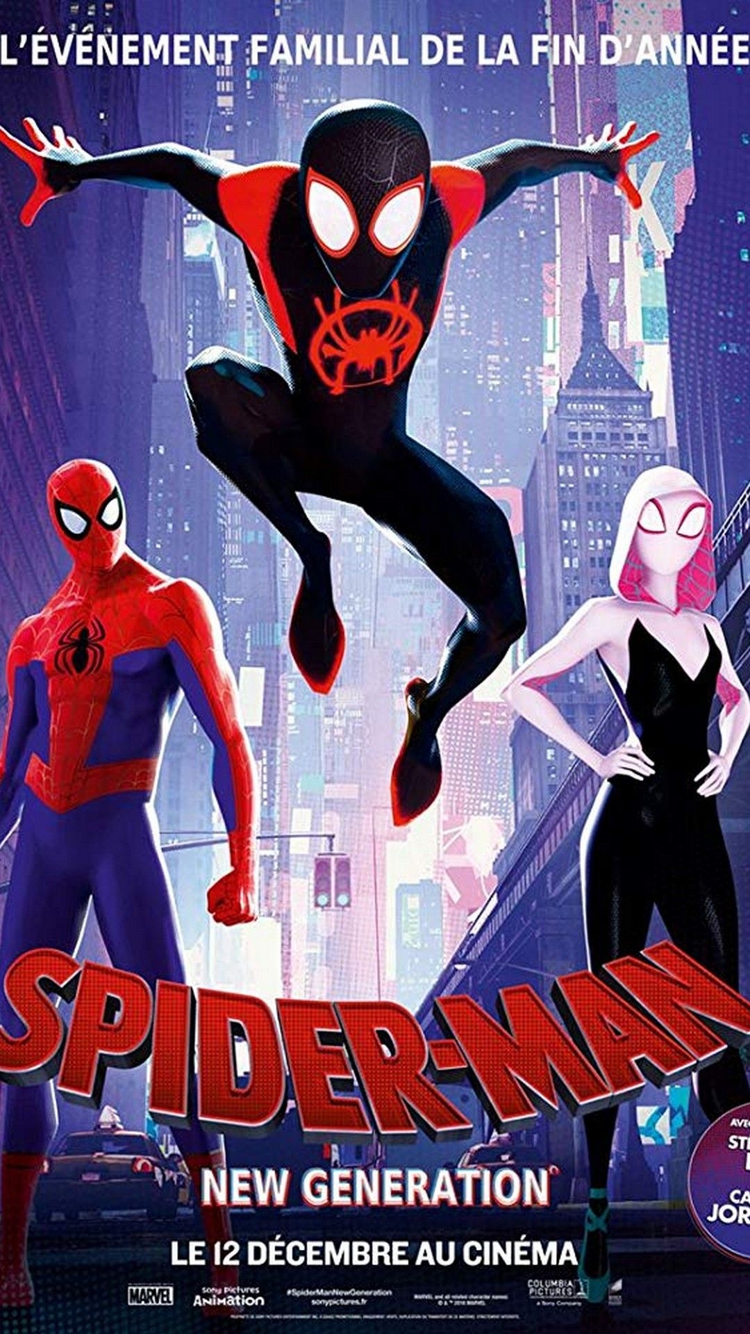 1080x1920 Spider Man Into The Spider Verse 2018 Poster HD Movie, Phone