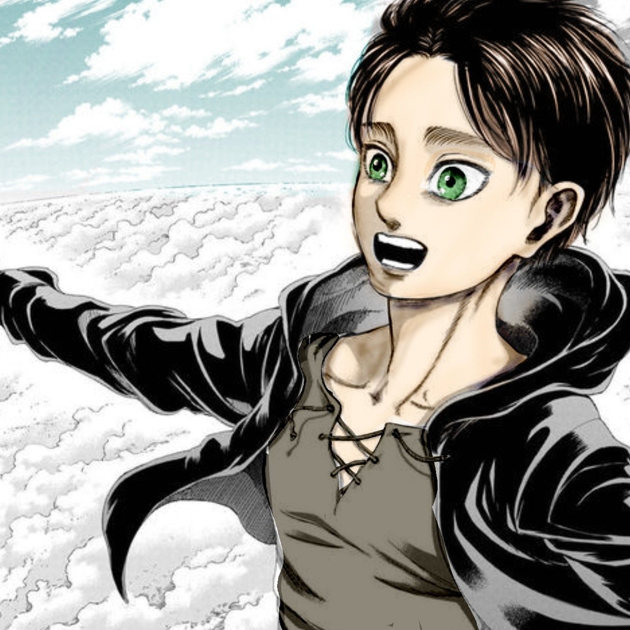 1280x1280 Freedom. Eren Jaeger. Eren jaeger, Post apocalyptic fiction, Manga, Phone