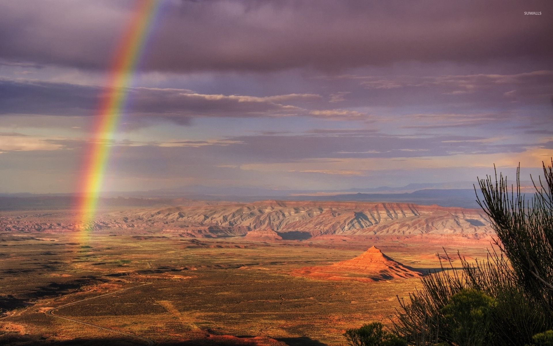 1920x1200 Rainbow over Atacama Desert in Chile wallpaper wallpaper, Desktop