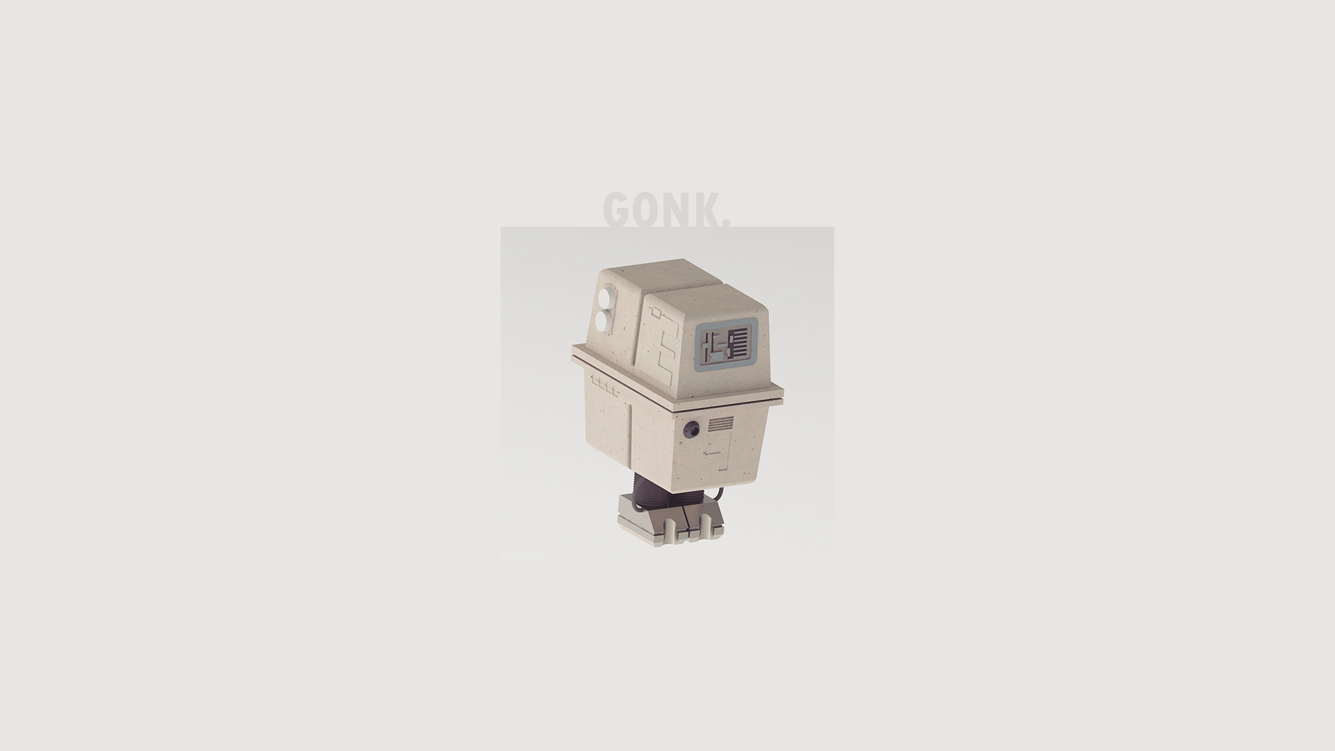 1920x1080 My minimal gonk droid wallpaper, found the gonk droid google and decided to make a wallpaper cause why not, Desktop