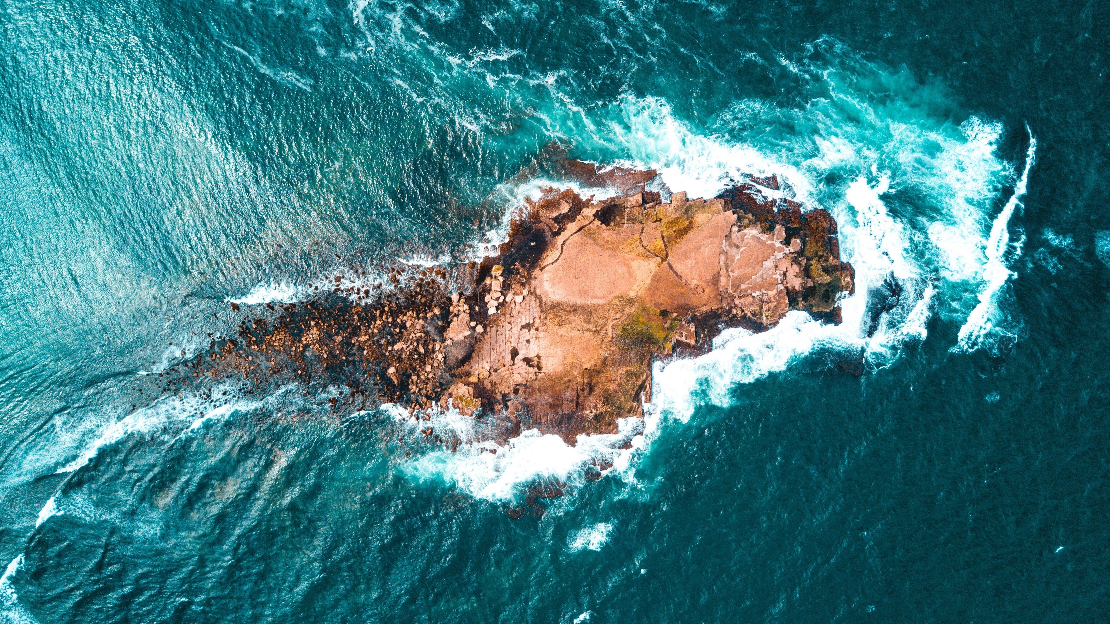 3840x2160 Free download Wallpaper 4k ocean stones surf top view 4k Ocean Stones surf [] for your Desktop, Mobile & Tablet. Explore Ocean Waters Aerial View 4k Wallpaper, Desktop