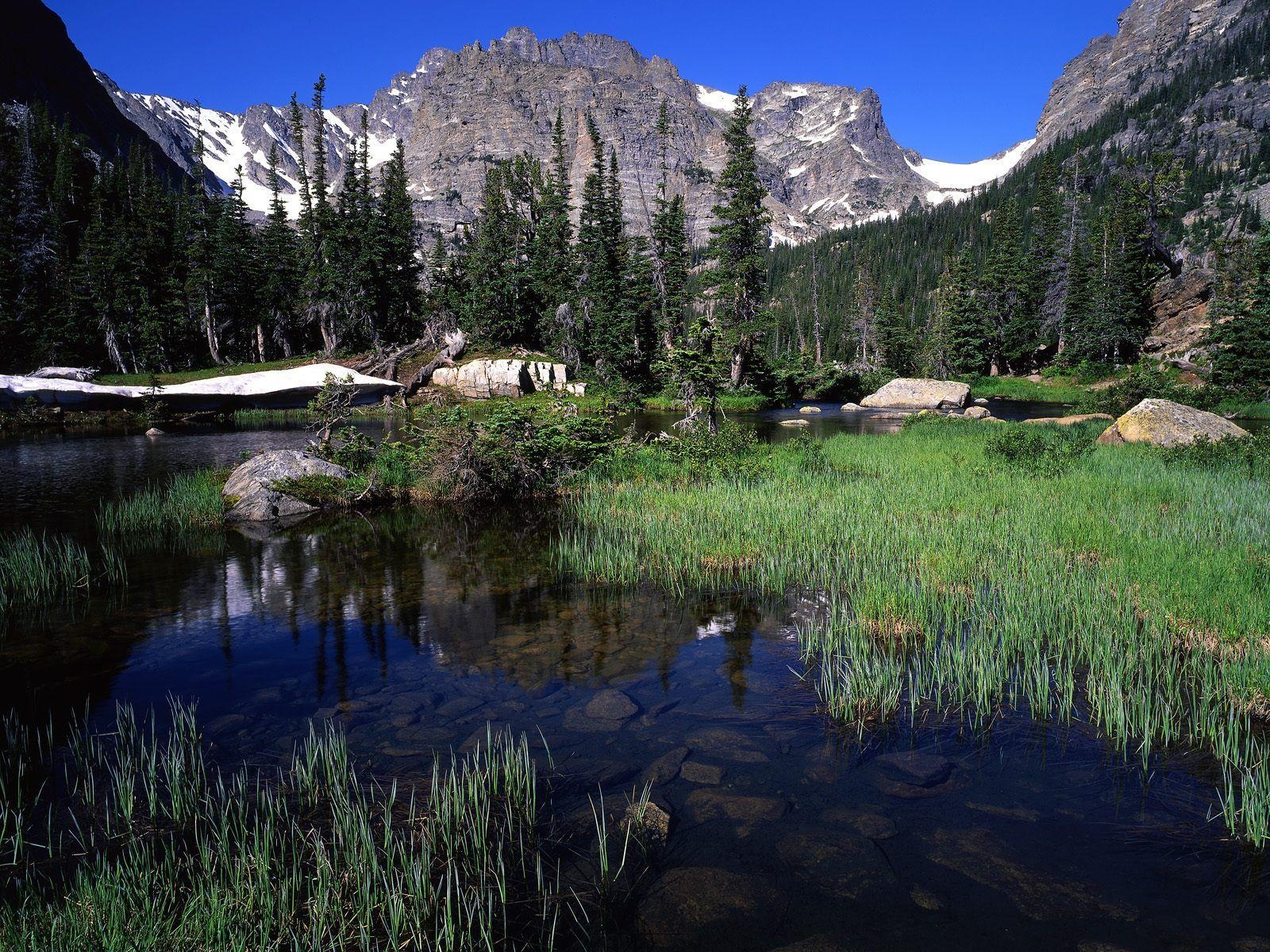 1600x1200 The Loch Below Andrews Glacier Rocky Mountain National Park, Desktop