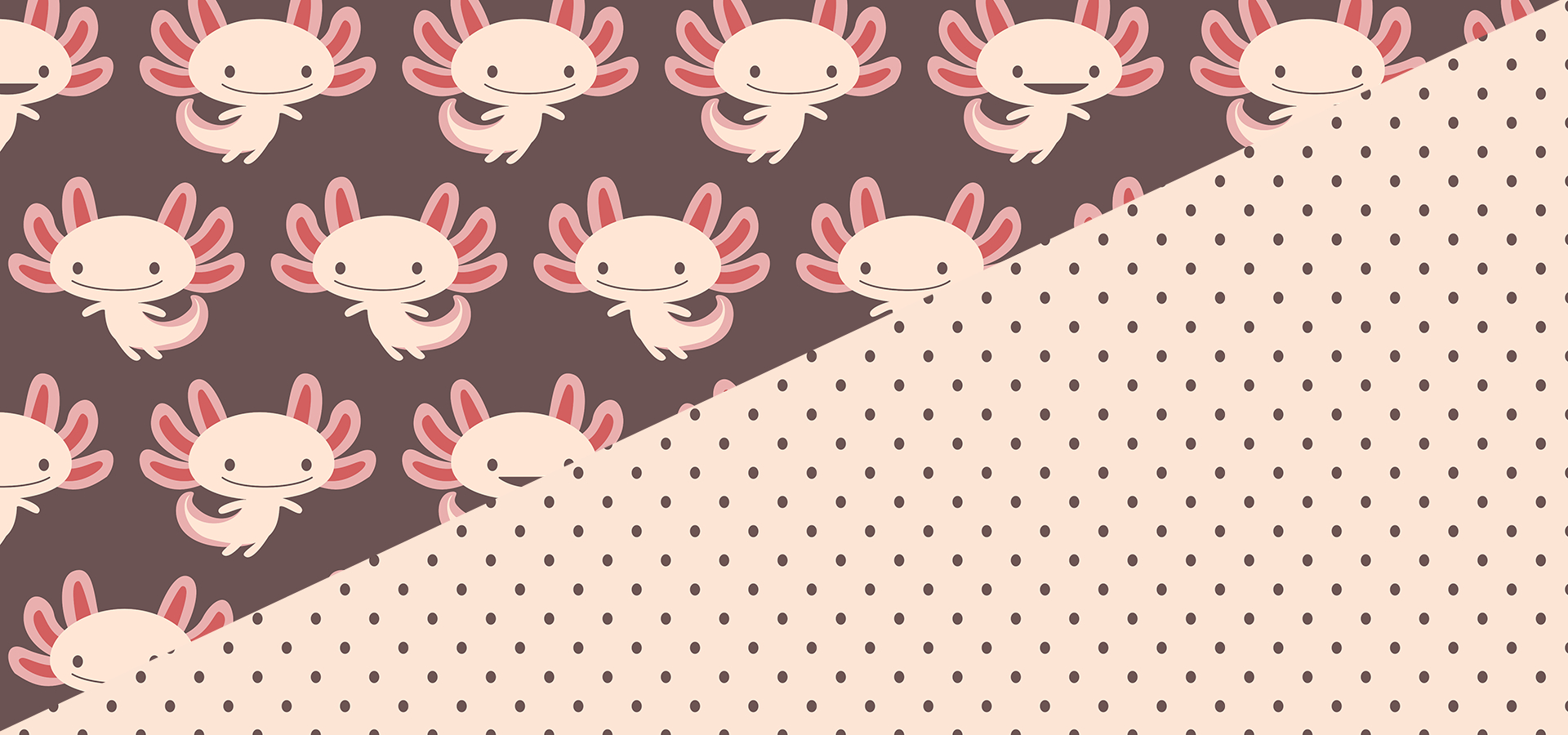 1920x900 Cute axolotls, Dual Screen