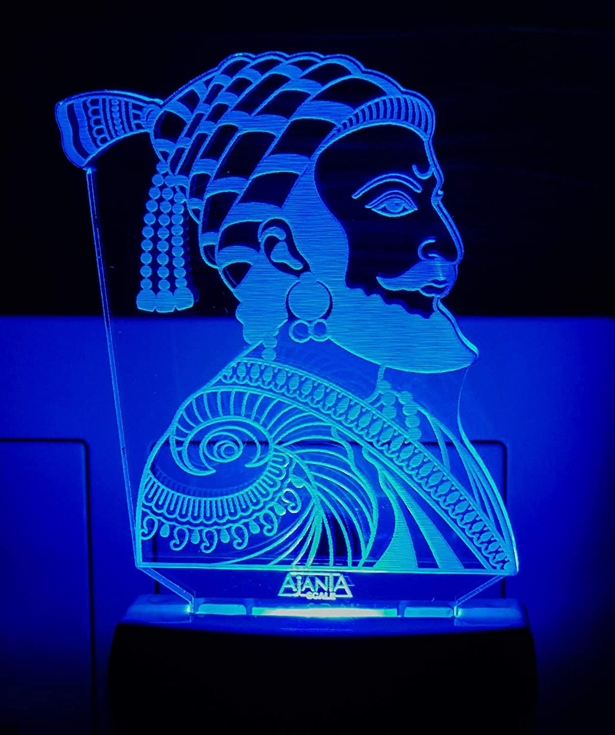 1260x1500 Buy Ajanta Chhatrapati Shivaji Maharaj 3D Night Lamp (Multicolour) Online at Low Prices in India, Phone