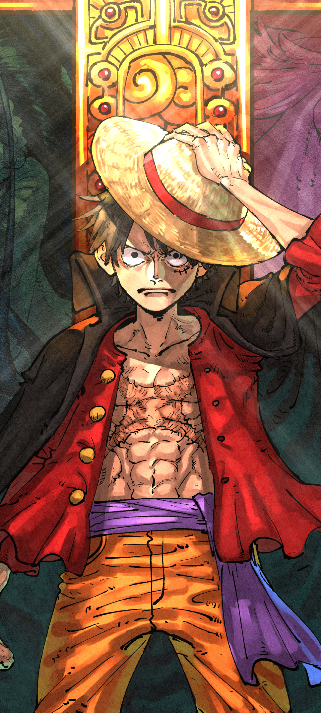 1080x2400 Monkey D. Luffy, Phone