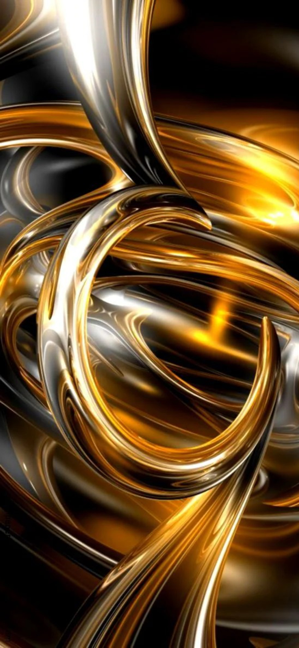 1000x2170 iPhone 13 Pro, iPhone 13 Pro Max Wallpaper, Gold, Golden Background, Phone