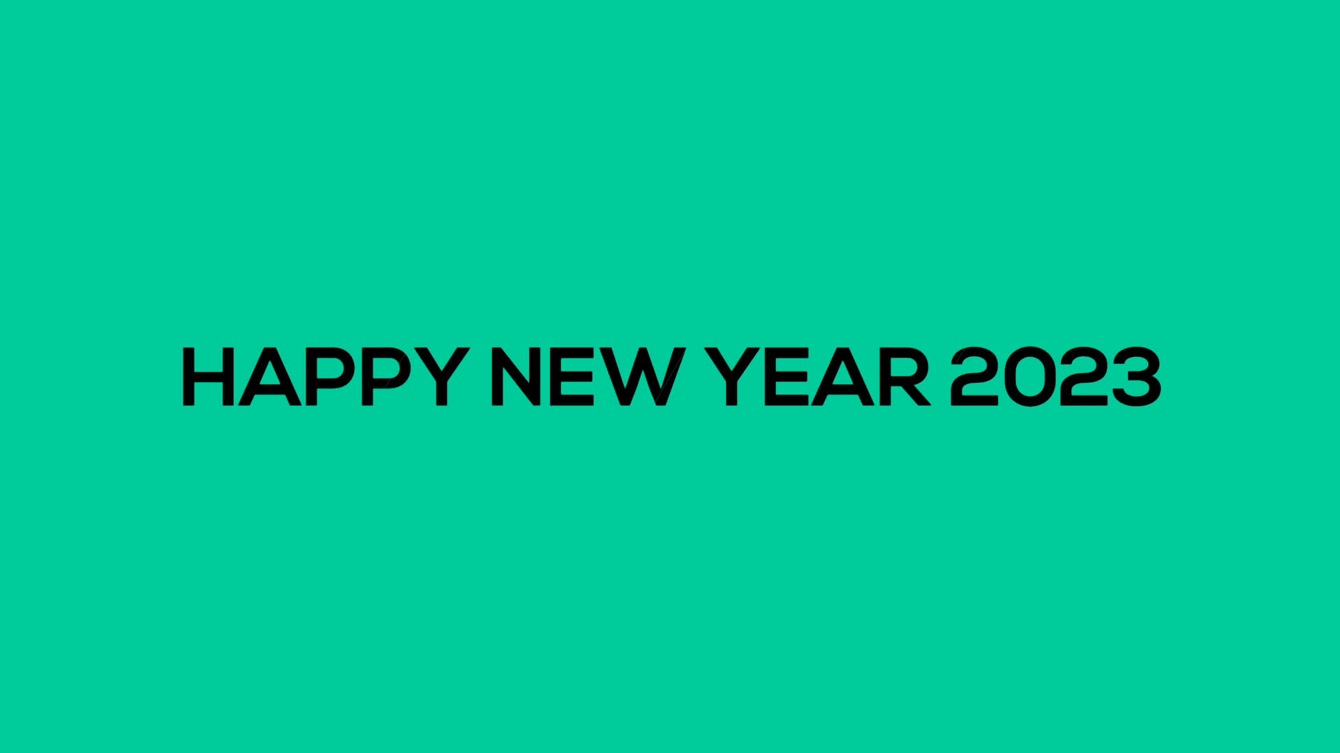 1920x1080 Happy New Year 2023 Green screen background with colored lines and HAPPY New year in the center Sliced Style for commercial use, Desktop