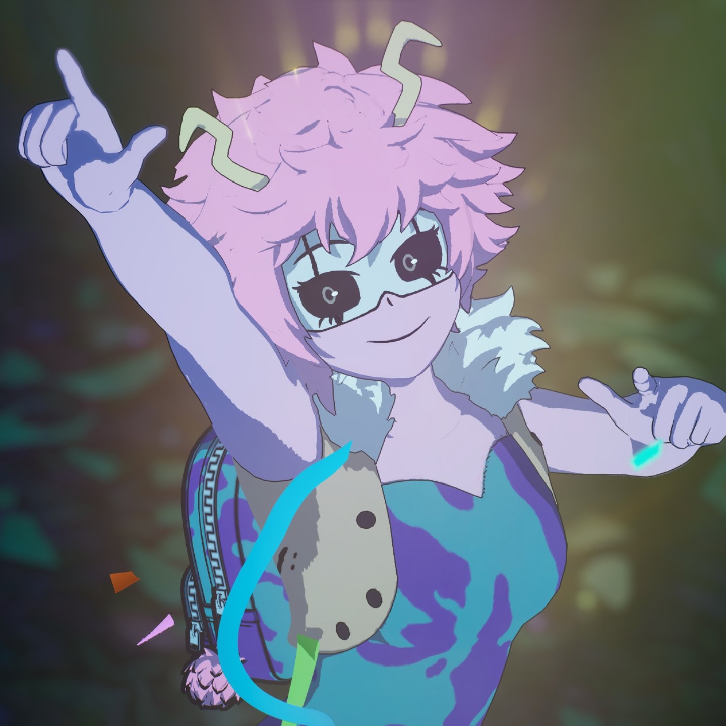 1440x1440 Mina Ashido Fortnite wallpaper, Phone