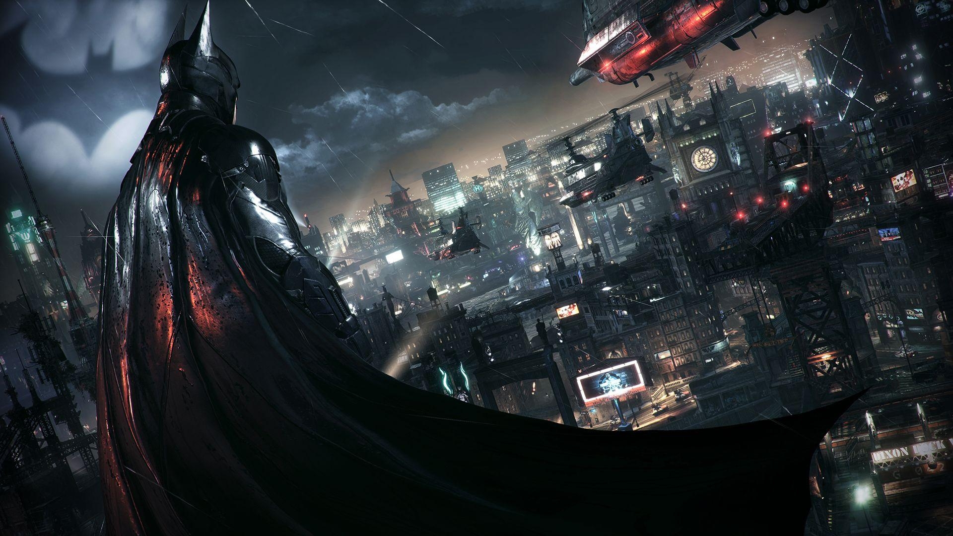 1920x1080 Batman Arkham Knight Wallpaper Photo The Dark Knight Batman City, Desktop