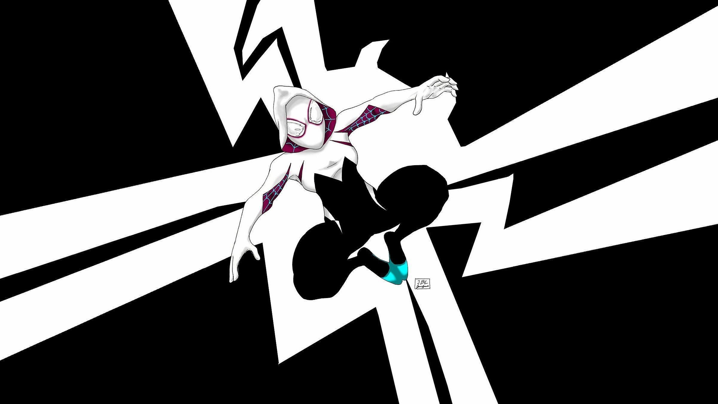 2400x1350 Spider Gwen HD Wallpaper, Desktop