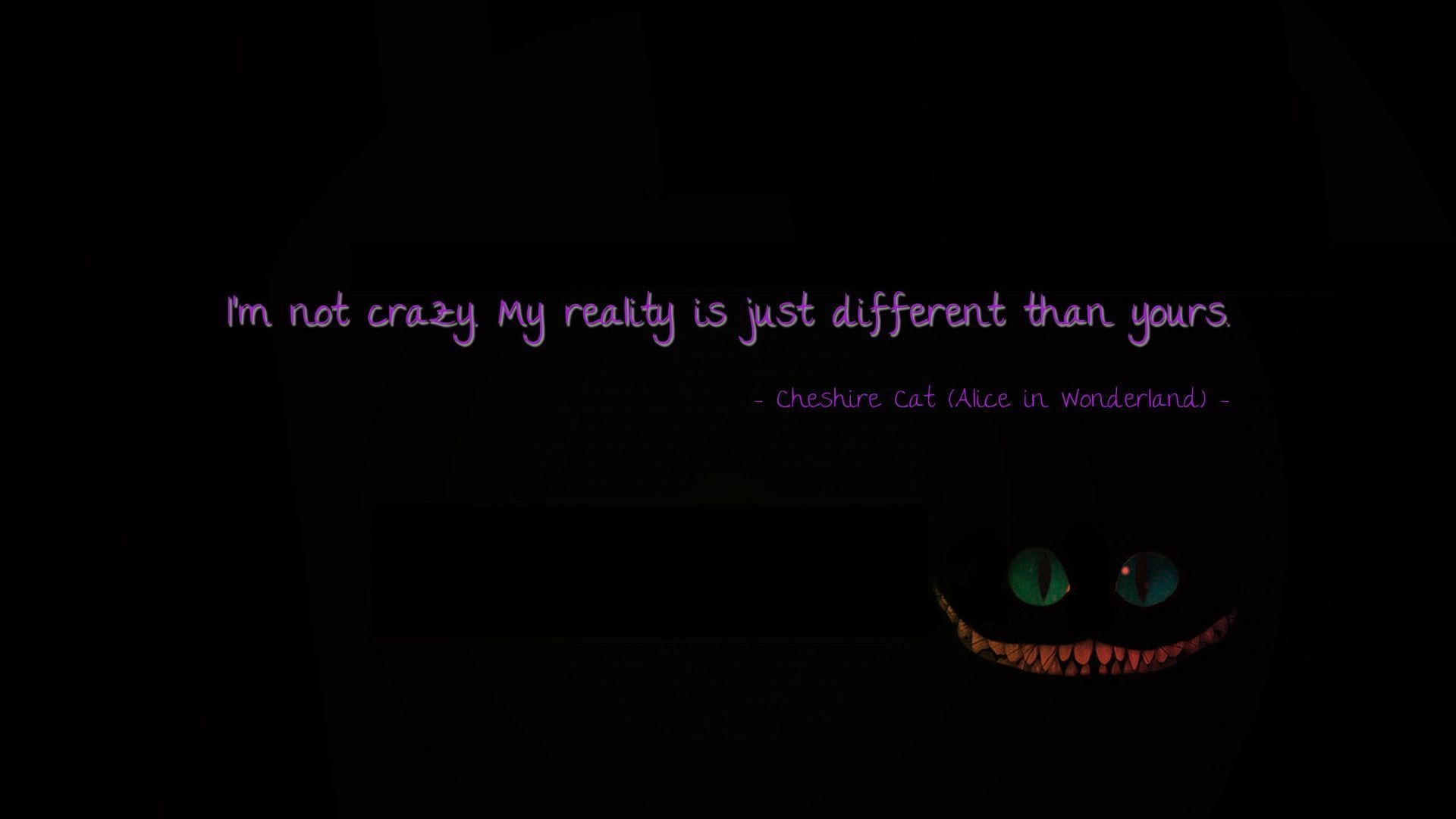 1920x1080 Quote From Alice In Wonderland Computer Wallpaper, Desktop, Desktop