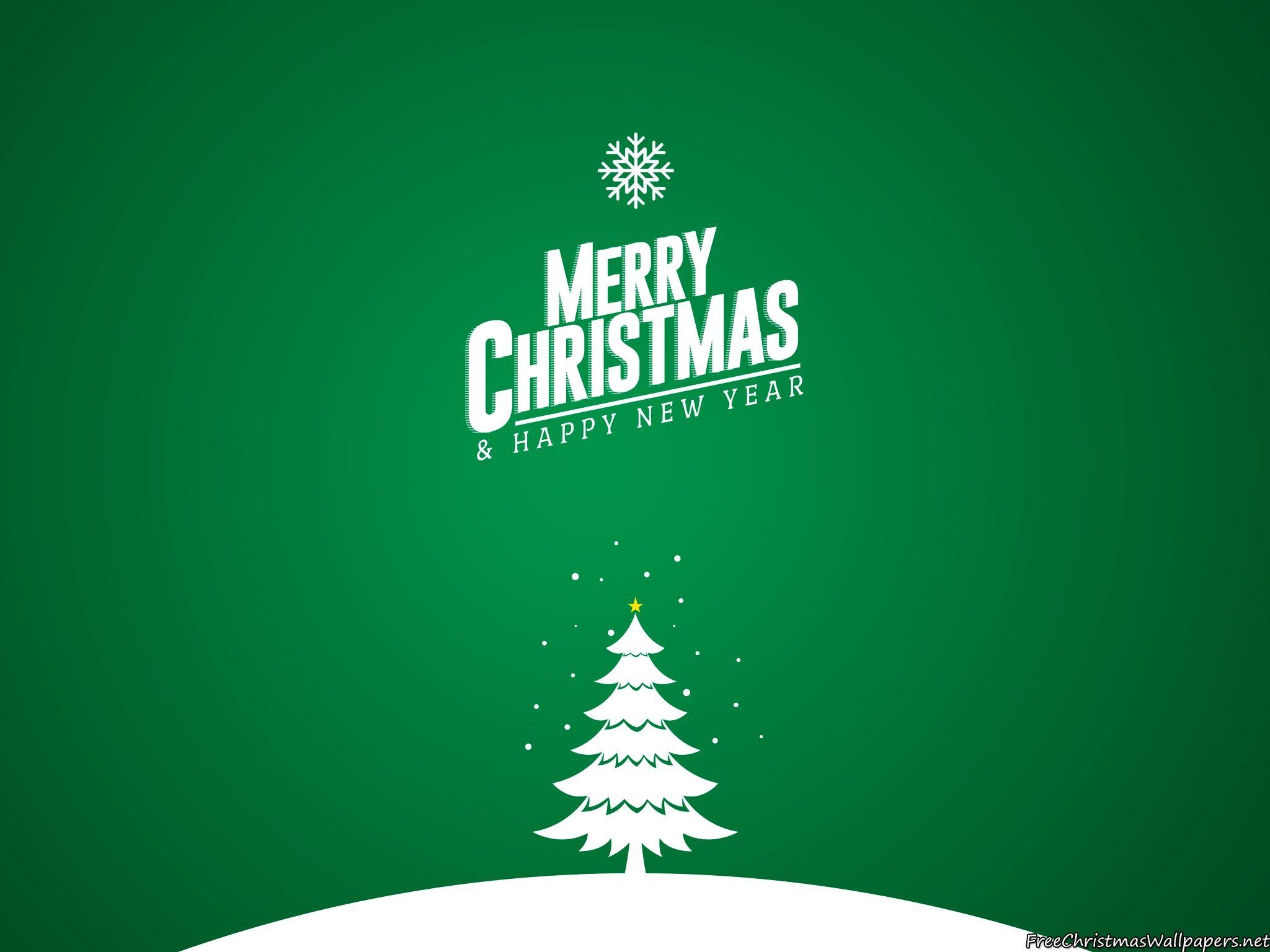 2050x1540 Merry Christmas Tree Card Wallpaper Wp1207500, Desktop