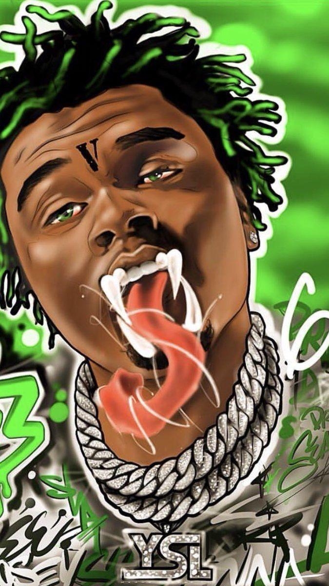 680x1200 gunna #lilbaby #rap #hiphop #trap #pintrest #green #ice #iphone, Phone