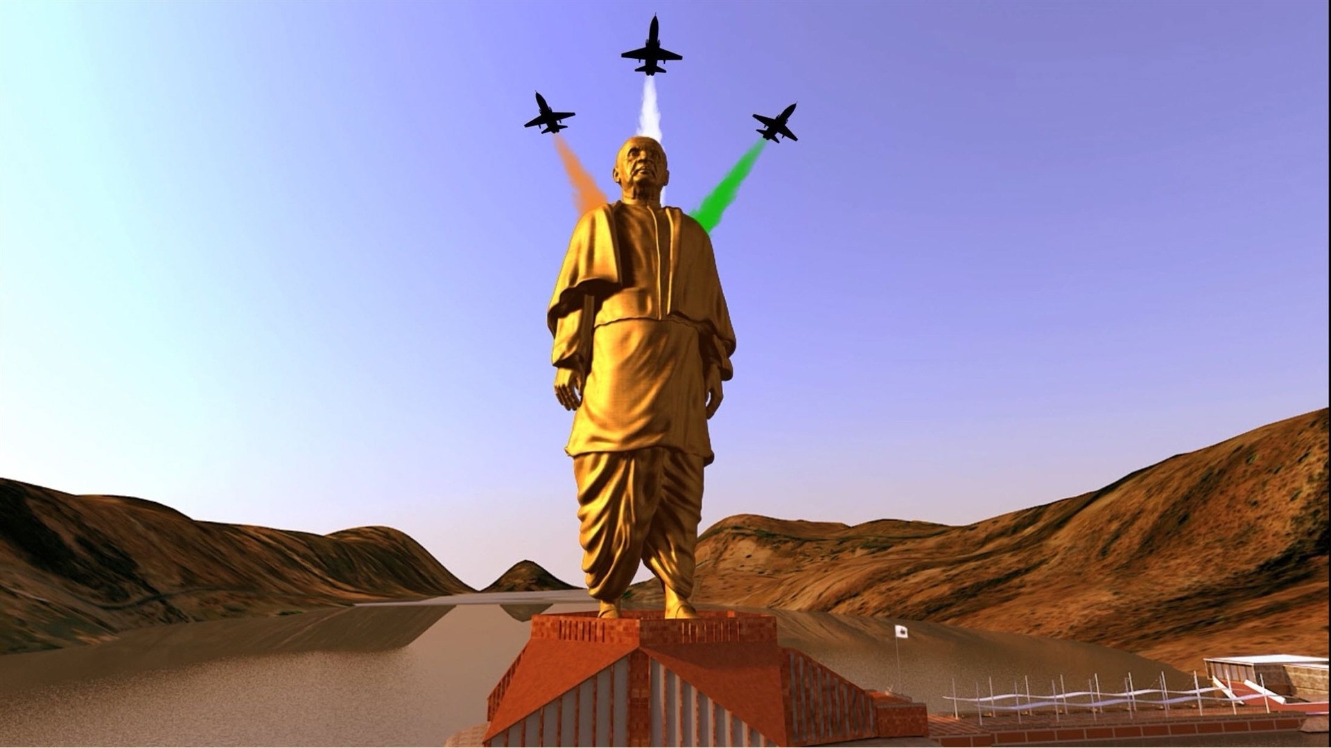 1920x1080 sardar wallpaper, statue, landmark, monument, graphy, wonders of the world, Desktop