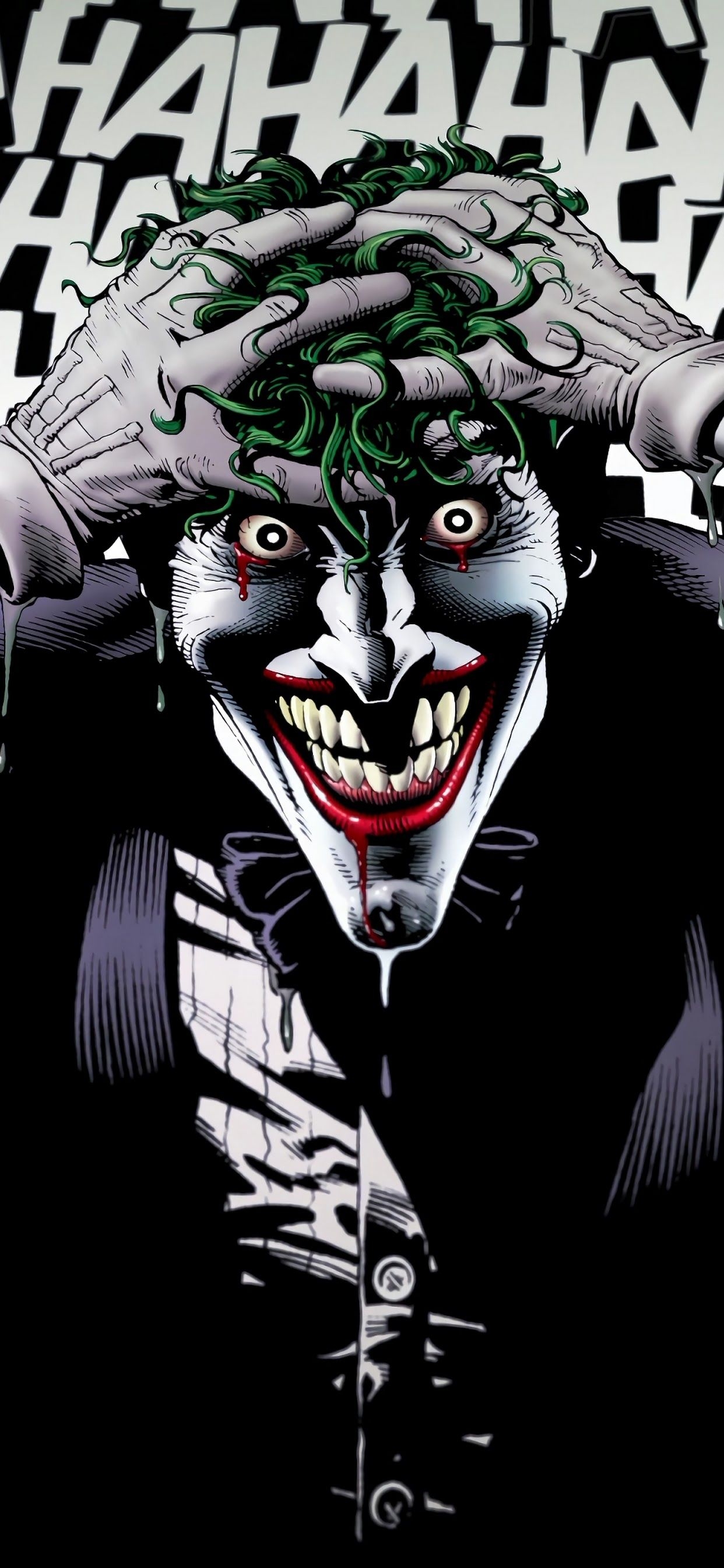 1250x2690 Joker Laughing 4K Wallpaper, Phone