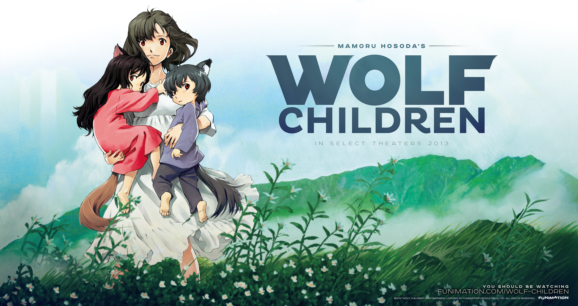 1980x1050 Wolf Children the Movie, Desktop