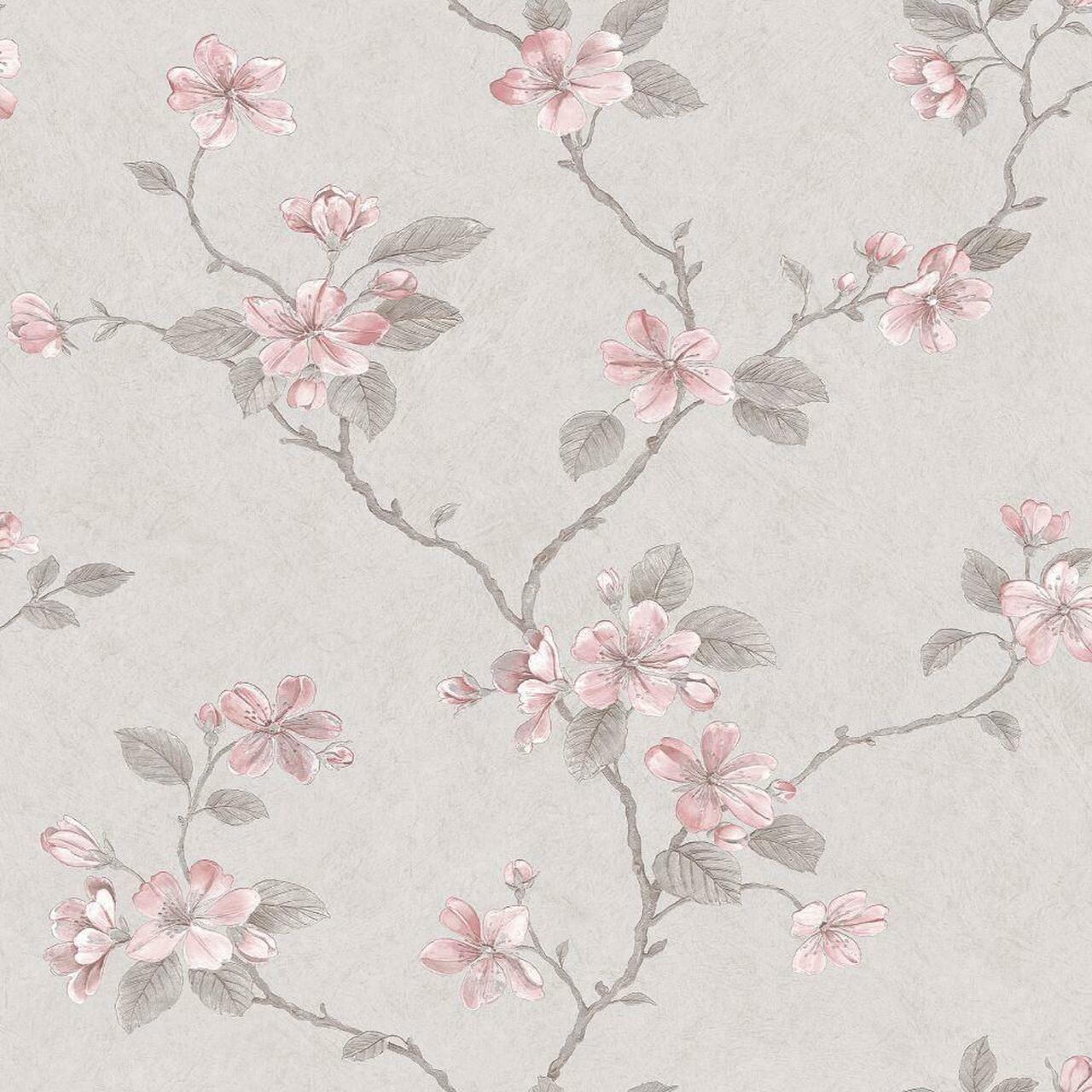 1280x1280 Galerie Palazzo Floral Bushes Wallpaper / Grey, Phone