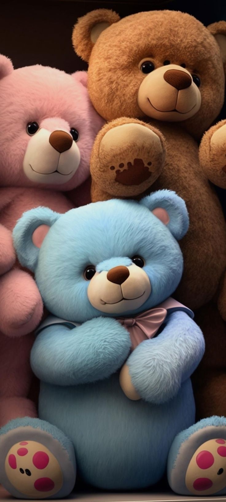 740x1640 Teddy Bear Wallpaper, Phone