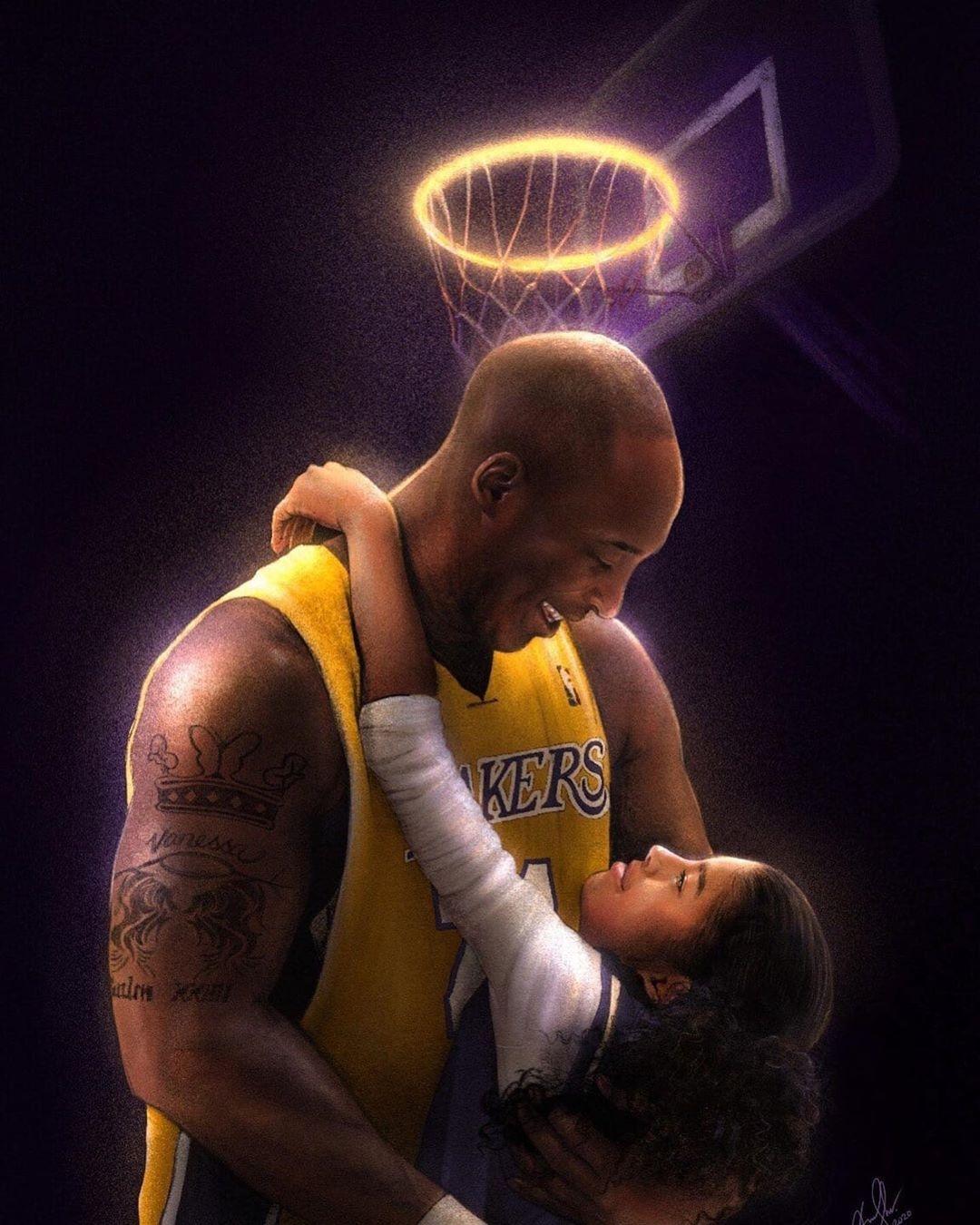 1080x1350 Gigi and Kobe Bryant Wallpaper Free Gigi and Kobe Bryant Background, Phone