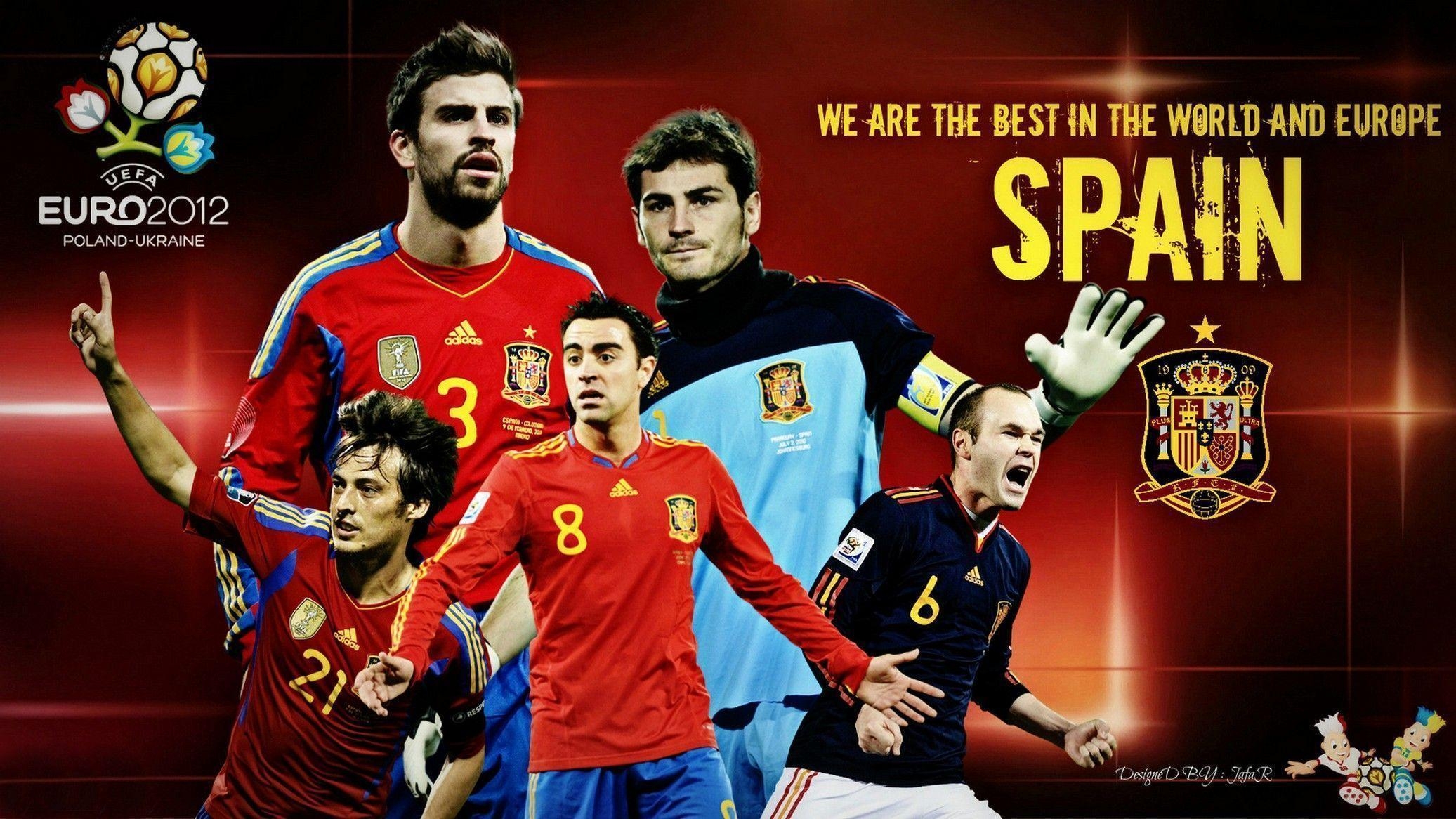 2080x1170 Spain National Soccer Logo, Desktop