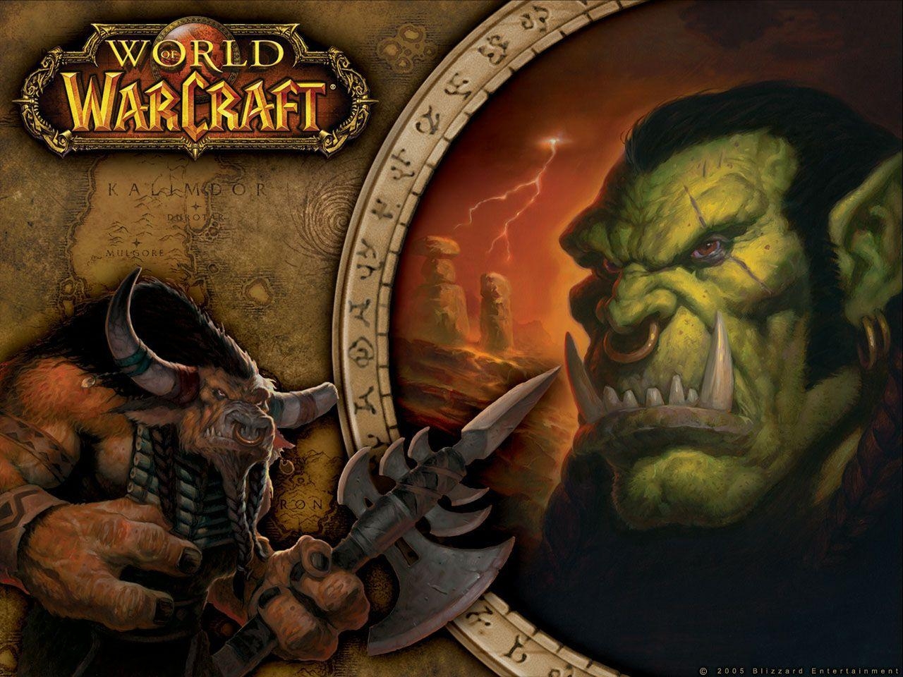 1280x960 WoW The Horde Tauren and Orc, Desktop