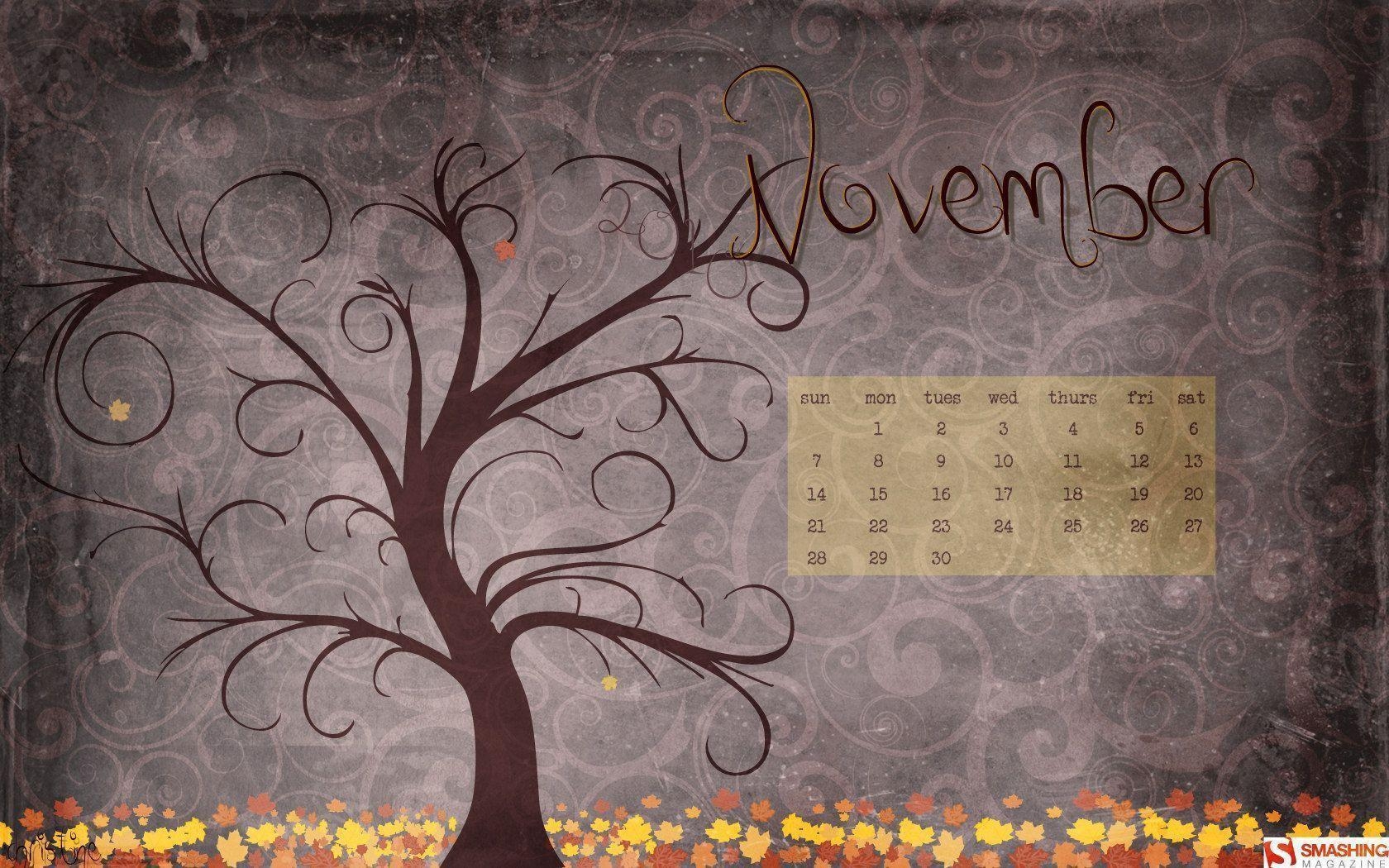 1680x1050 November 2010 calendar wallpaper Wallpaper Wallpaper 86796, Desktop