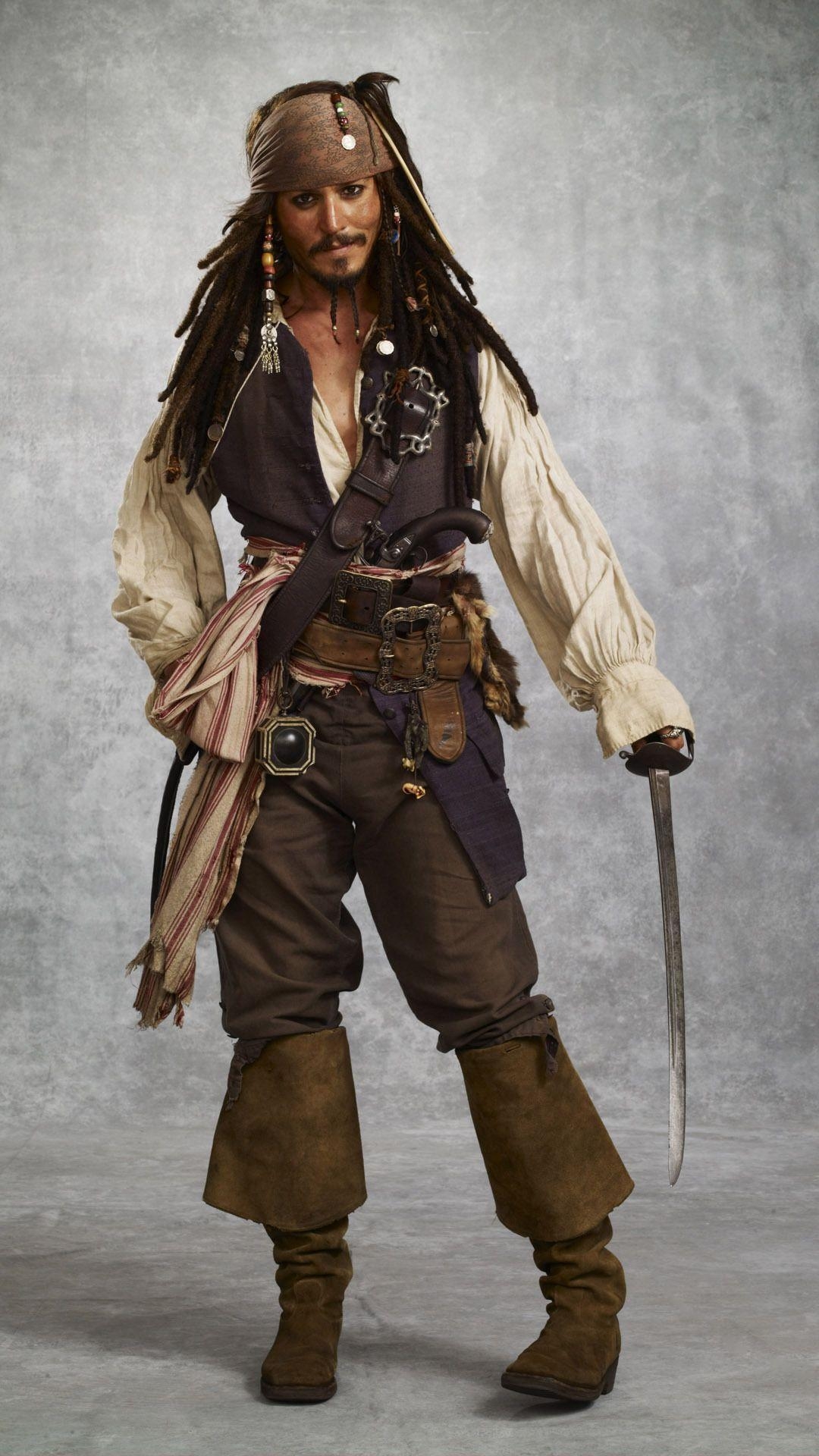 1080x1920 Captain Jack Sparrow Movie mobile wallpaper download. =MY, Phone