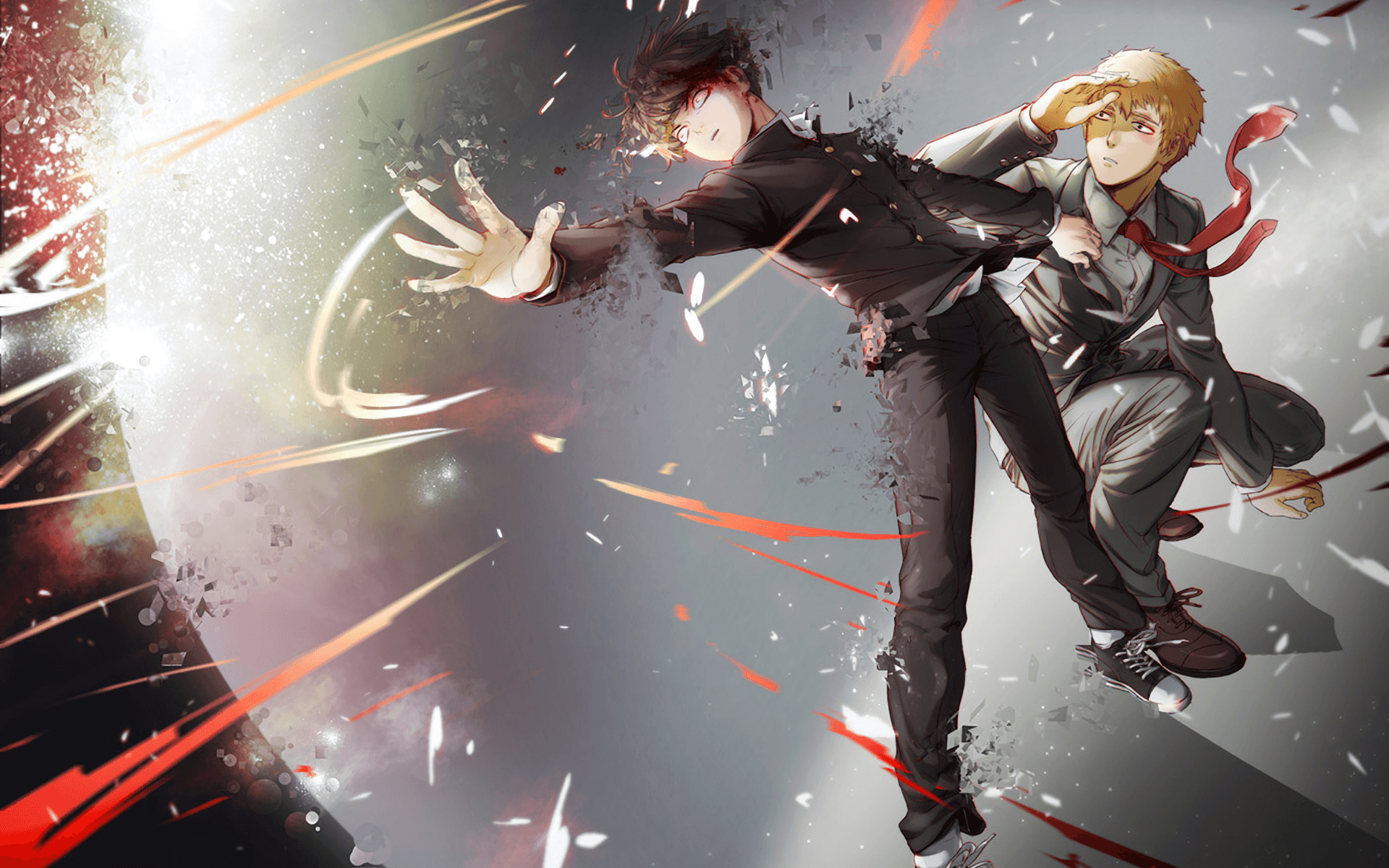 1920x1200 Wallpaper, anime, Mob Psycho Kageyama Shigeo, Arataka Reigen, Desktop