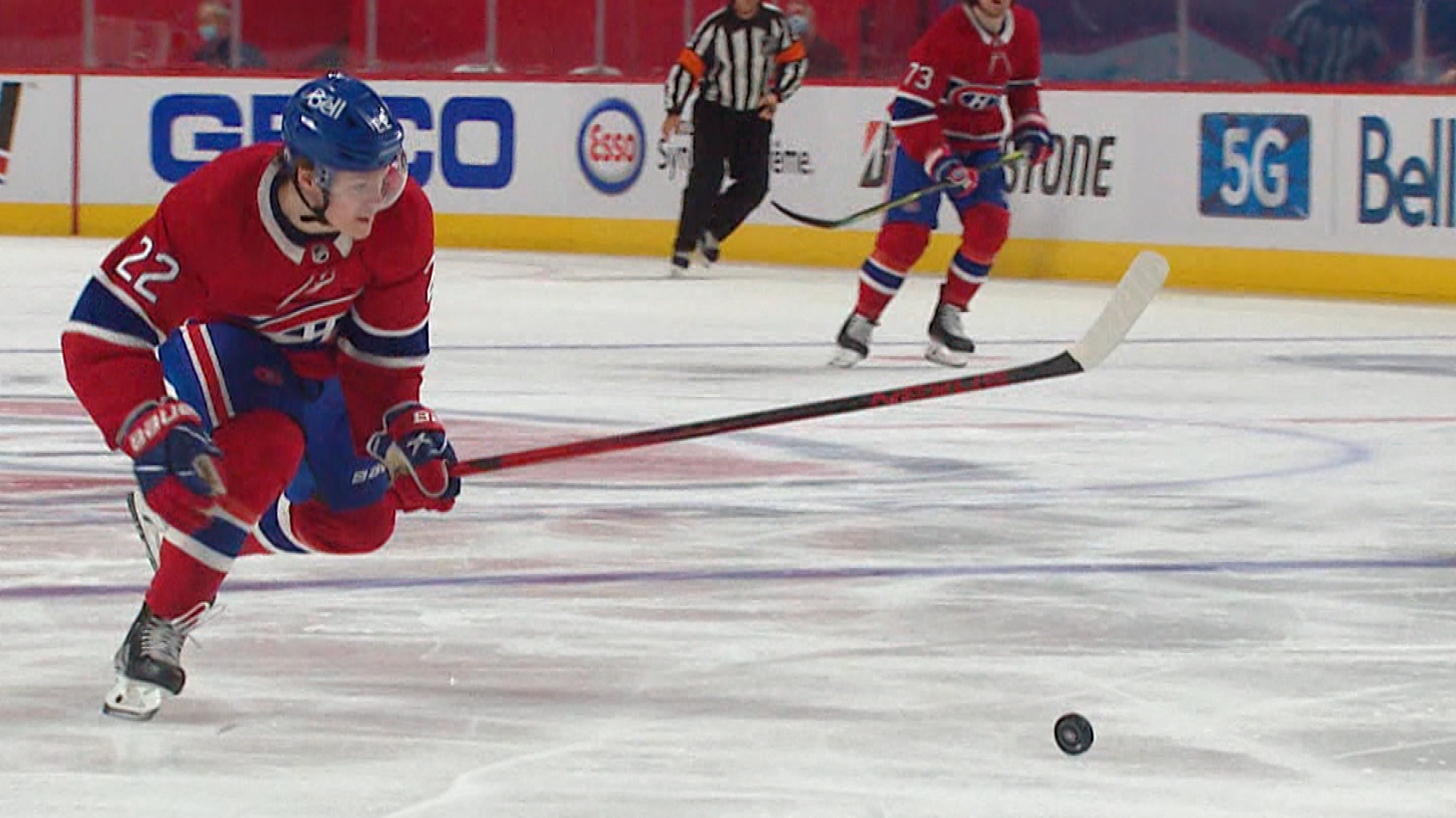 1920x1080 Montreal Canadiens' Cole Caufield knots score vs. Vegas Golden Knights, Desktop