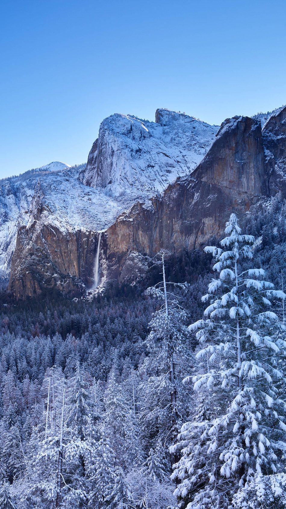 950x1690 Download Yosemite National Park Winter Mountains Free Pure, Phone