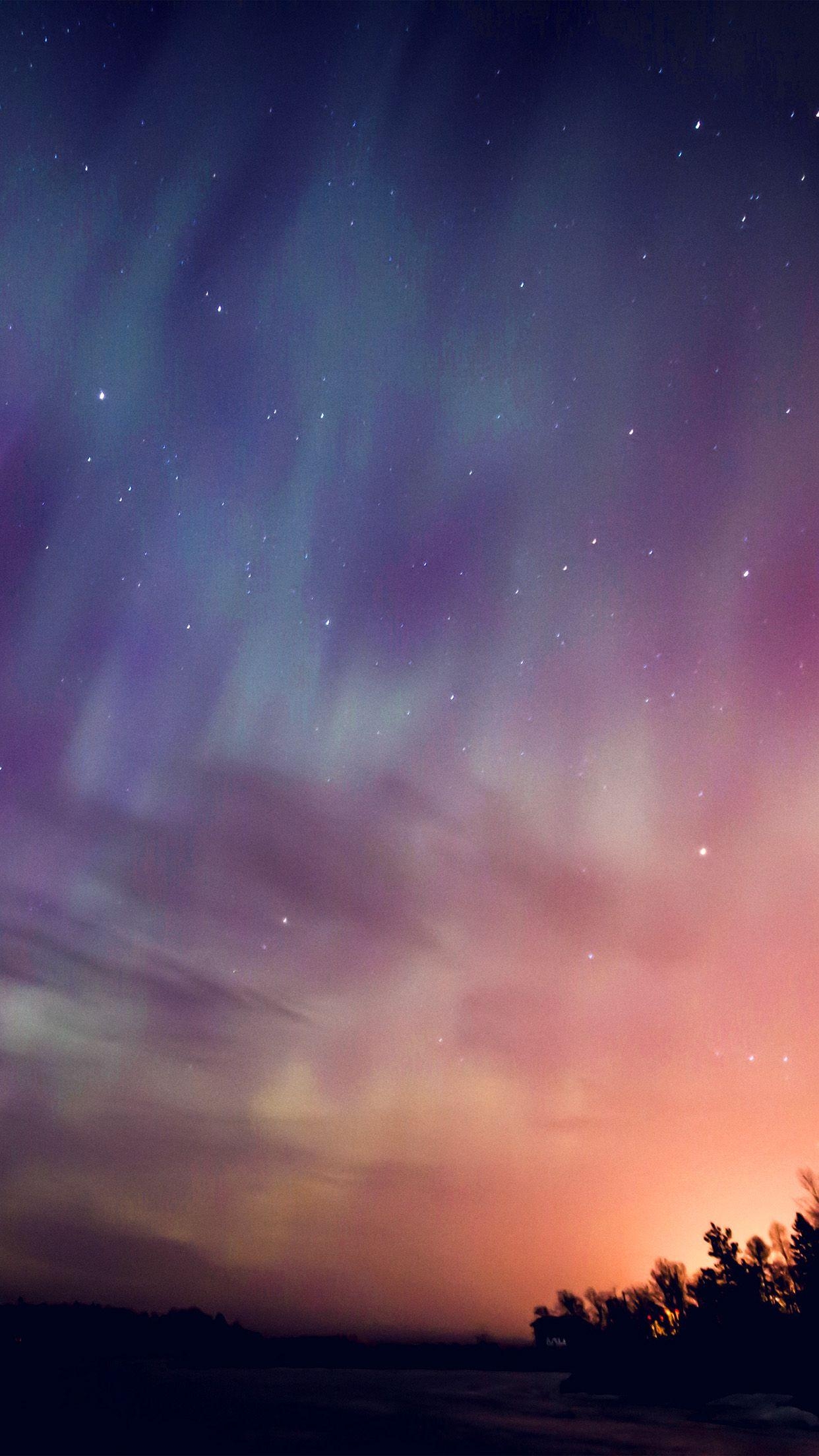 1250x2210 iPhone wallpaper. space aurora night sky, Phone