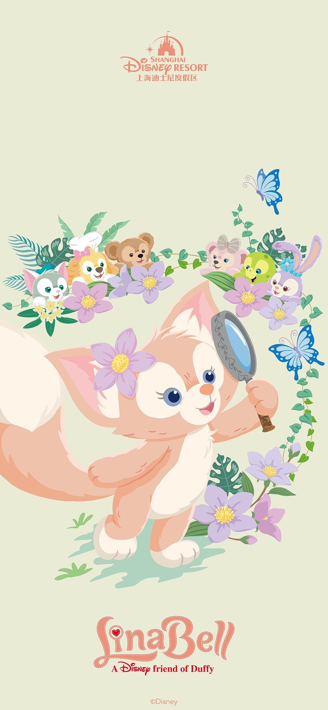 1130x2440 迪士尼新人物Lina Bell. Duffy the disney bear, Disney wallpaper, Anime artwork wallpaper, Phone