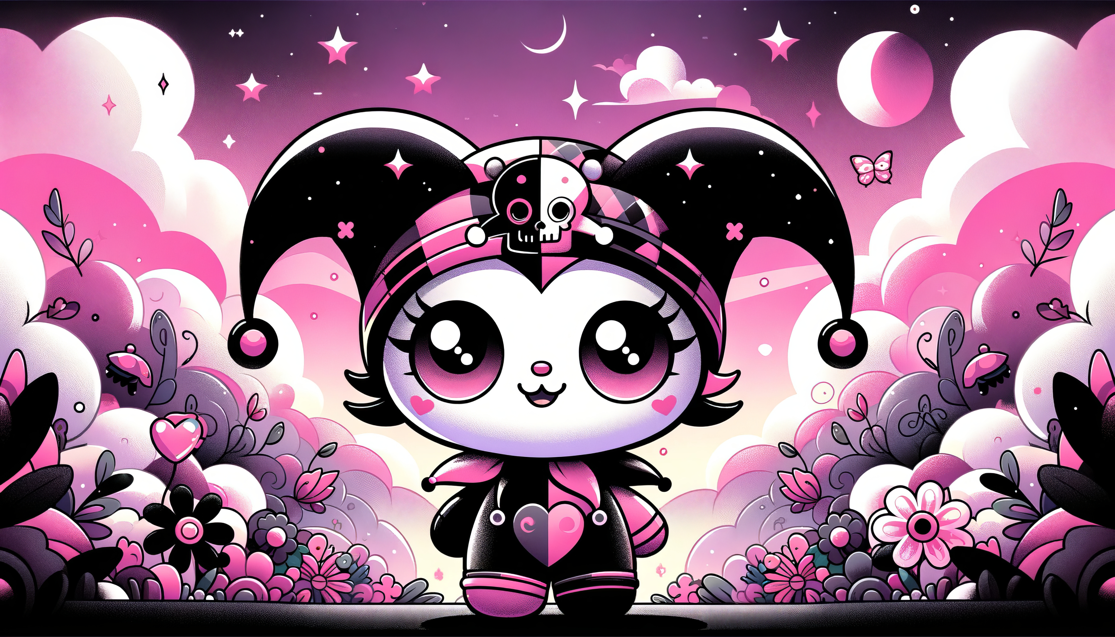 3590x2050 Kuromi Hello Kitty HD Wallpaper, Desktop