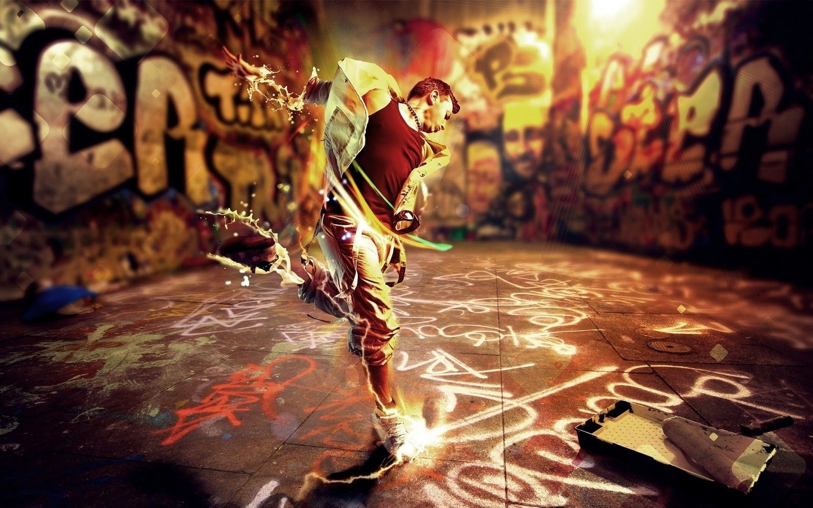 1600x1000 Dance Movement Boy Graffiti Rhythm Energy Music Style Creative HD, Desktop