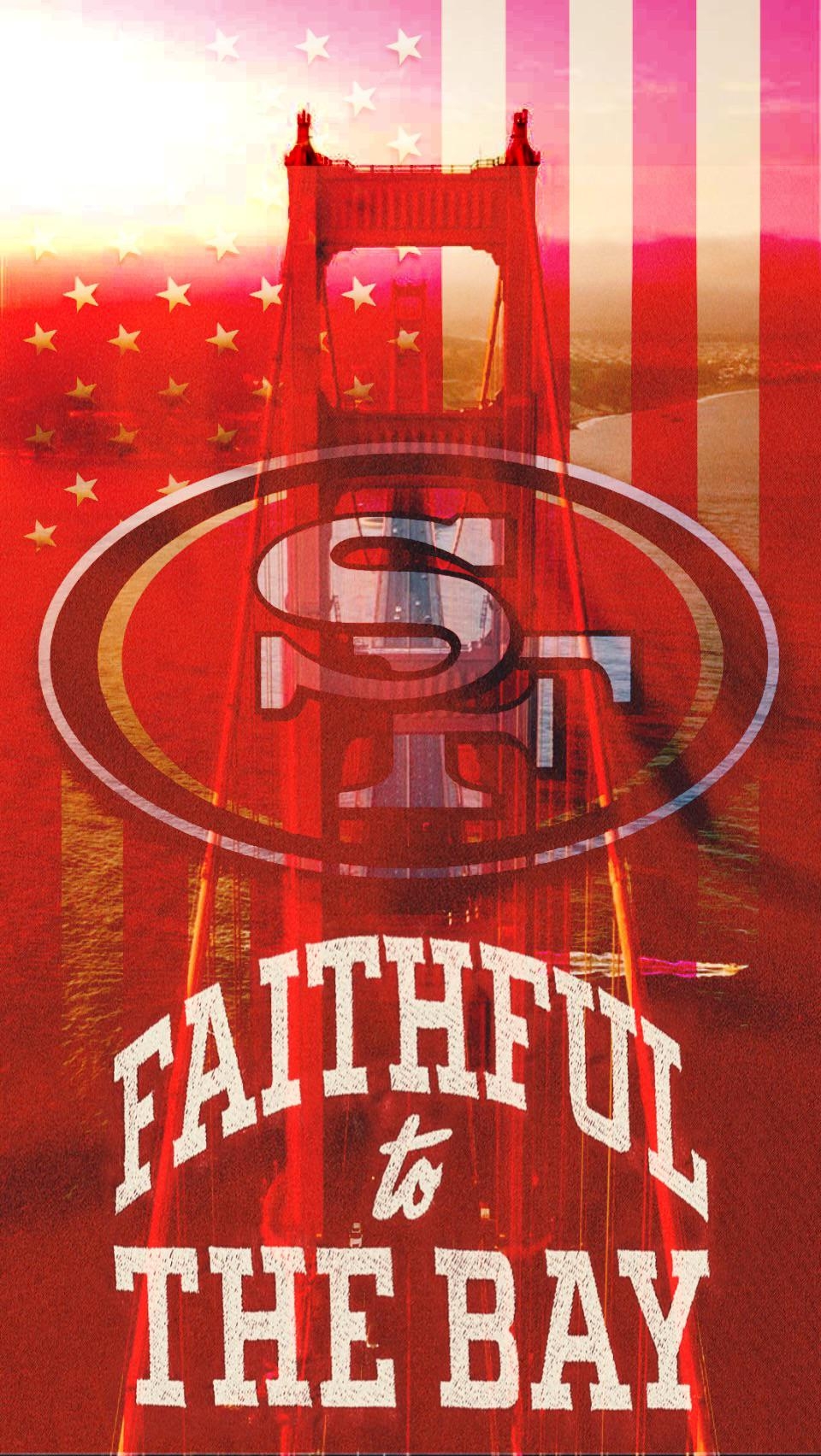 960x1710 I'm creating a wallpaper for every team in the NFL. This is my take on the 49ers, Phone