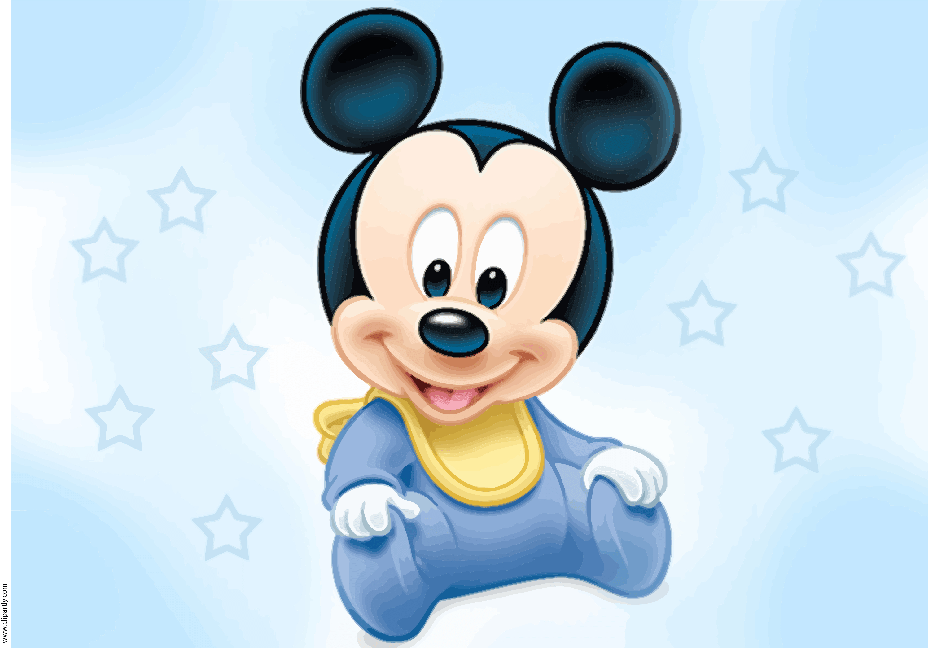 3000x2100 Baby Mickey Mouse Sky Background Clipart Picture, Desktop