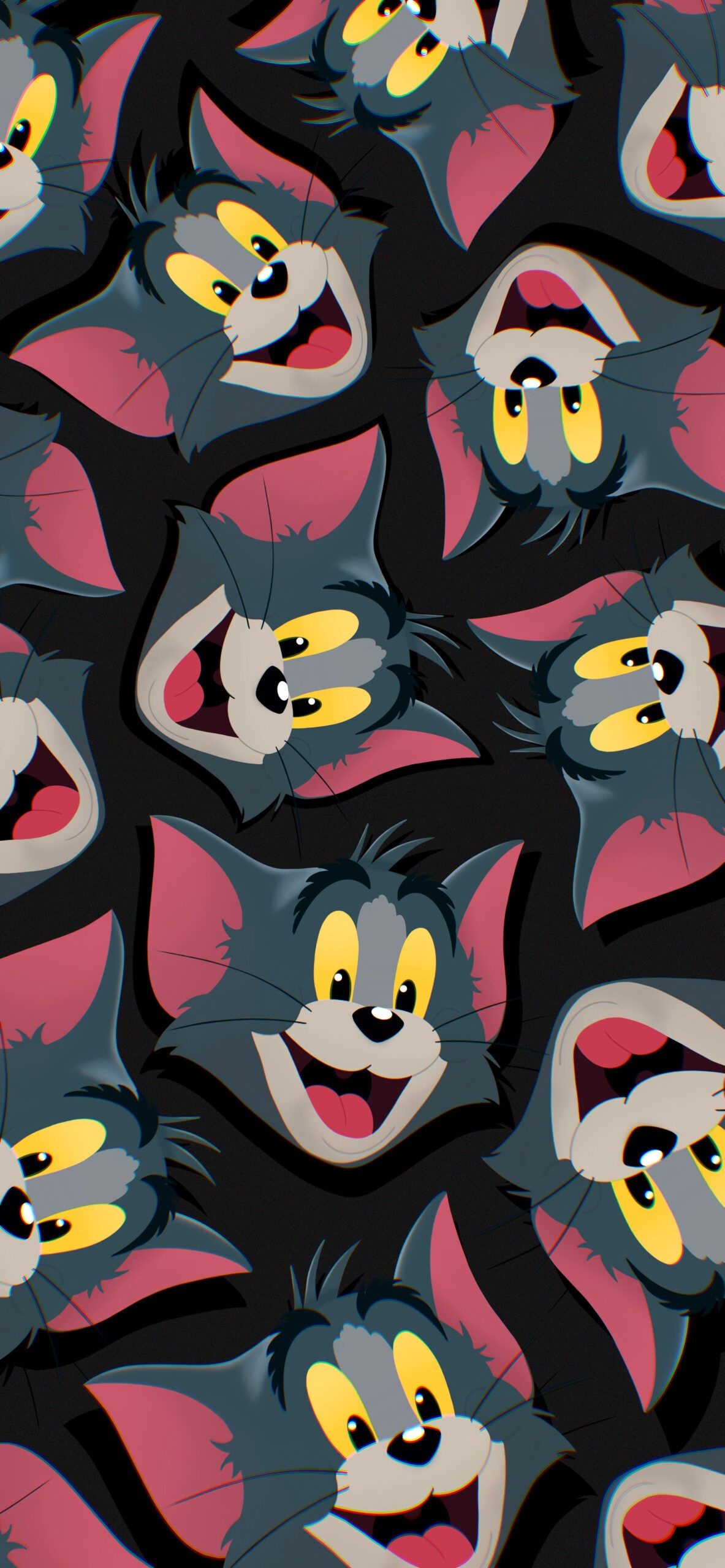 1190x2560 Tom and Jerry Movie Tom Black Wallpaper, Phone