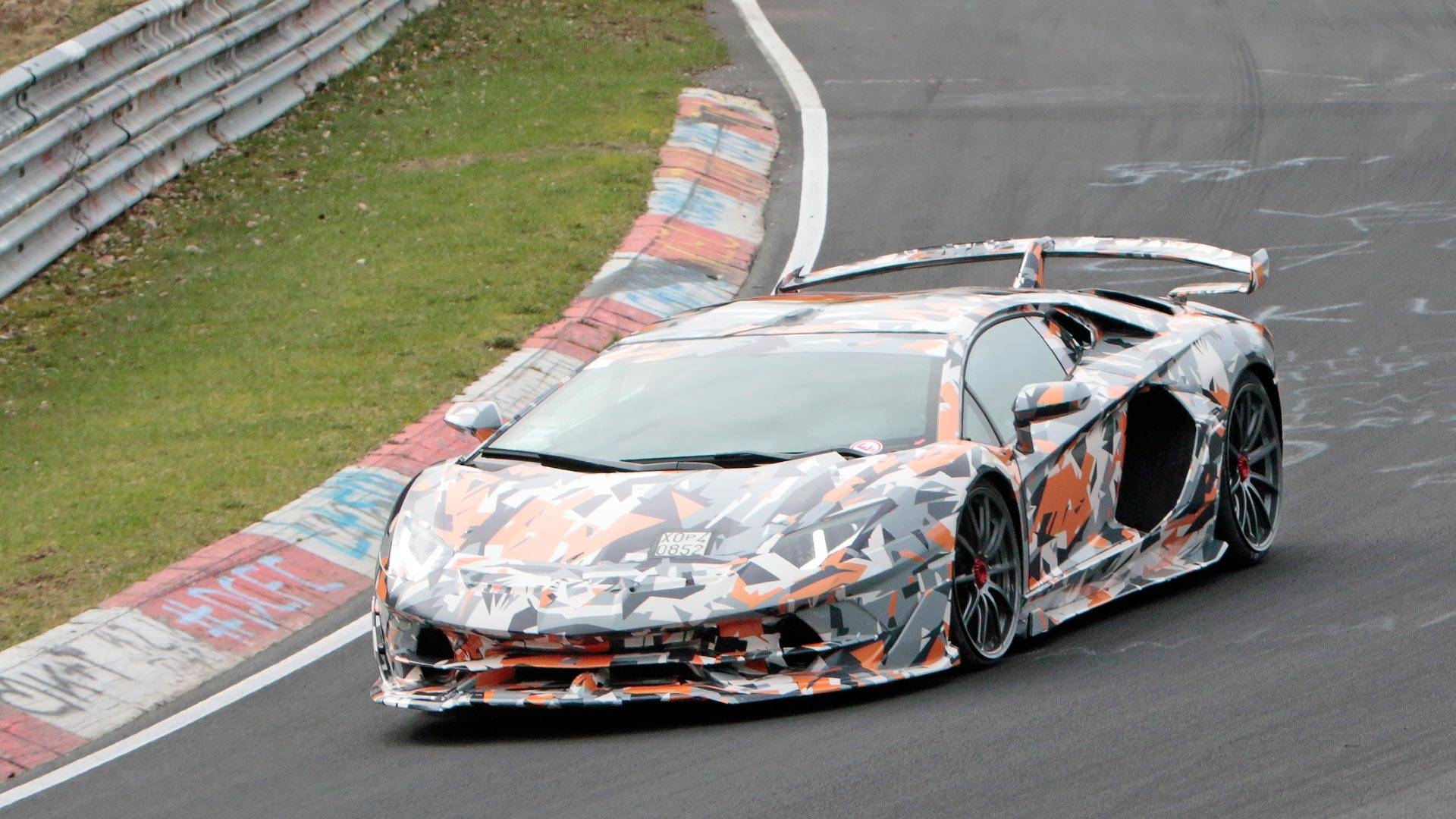 1920x1080 Lamborghini Aventador SVJ Spied With Its Wild Body At The 'Ring, Desktop