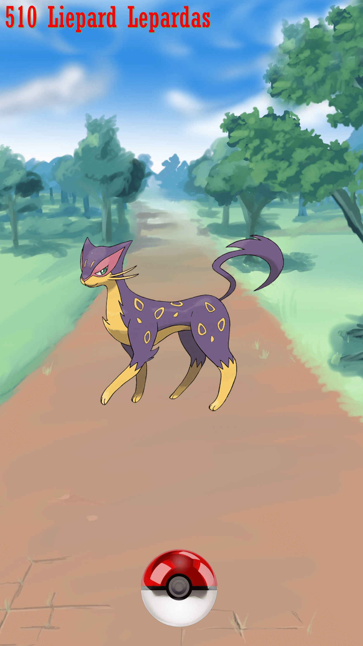 1250x2210 Street Pokeball Liepard Lepardas, Phone