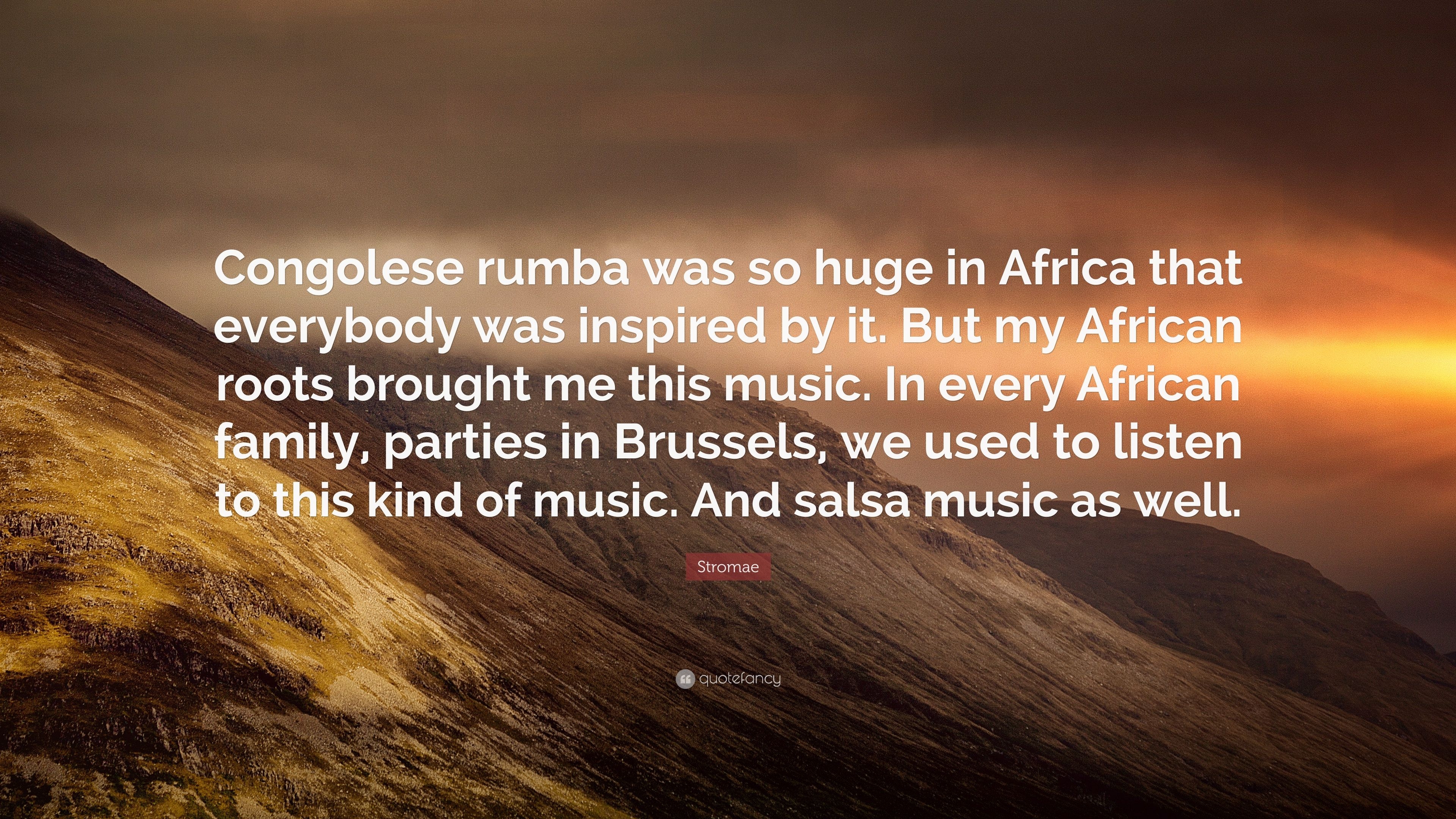 3840x2160 Stromae Quote: “Congolese rumba was so huge in Africa that everybody, Desktop