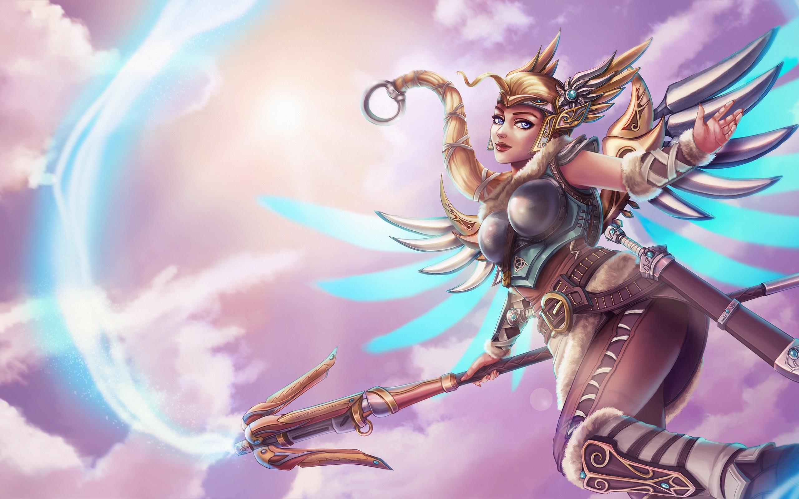 2560x1600 Mercy Overwatch Artwork 2  Resolution HD, Desktop