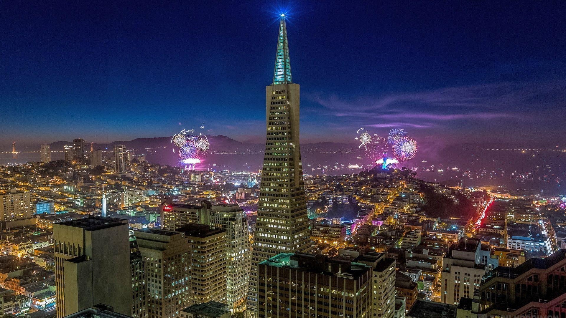 1920x1080 San francisco skyline night Wallpaper, Desktop